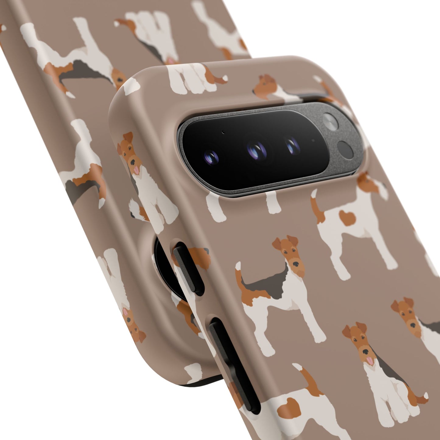Wire Fox Terrier Lover Tough Case - Stylish Phone Case Featuring Playful Fox Terriers