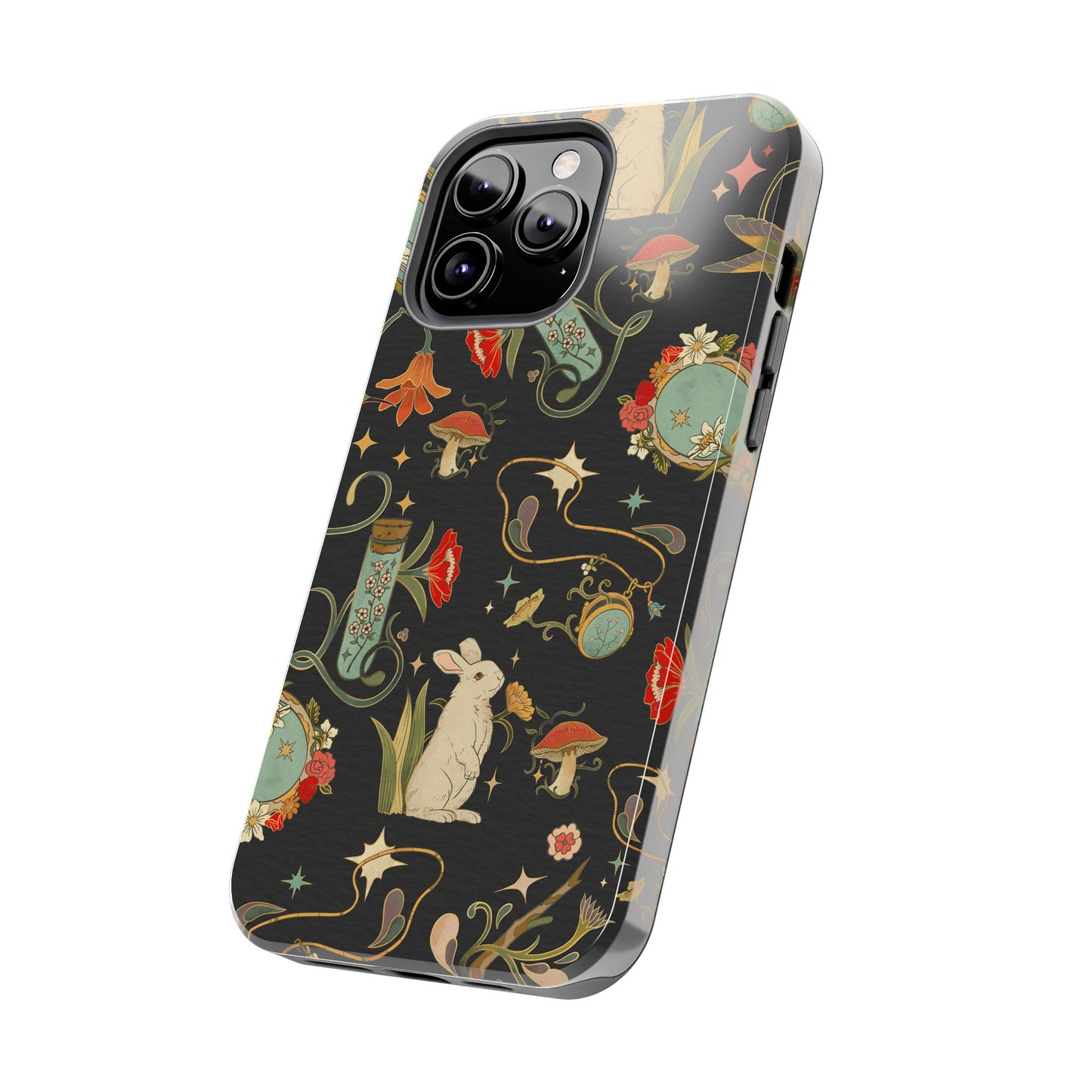Whimsical Floral Rabbit Phone Case | Tough Protective Cover for Nature Lovers