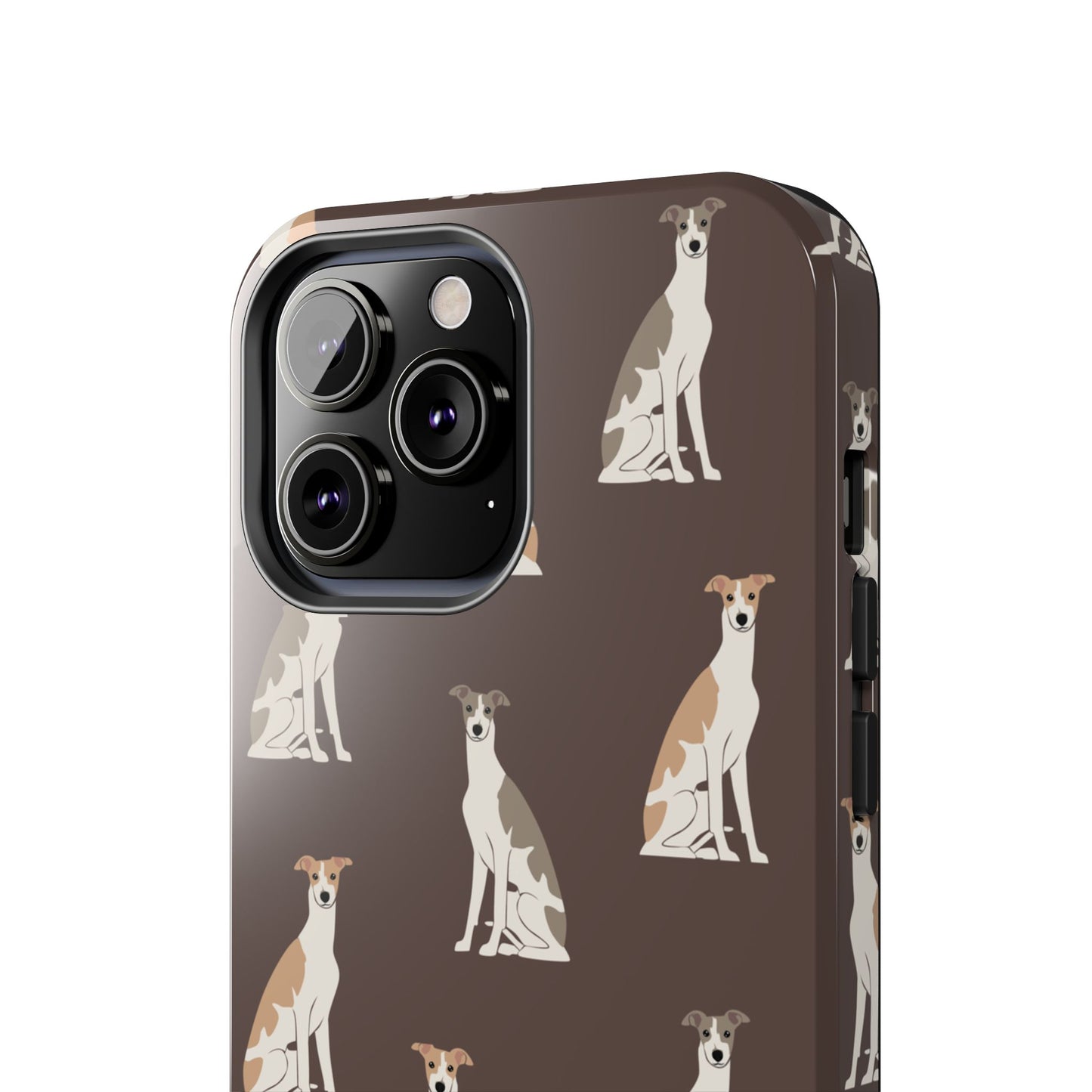 Elegant Grey Hound Pattern Phone Case - Durable & Stylish Dog Lover Accessory