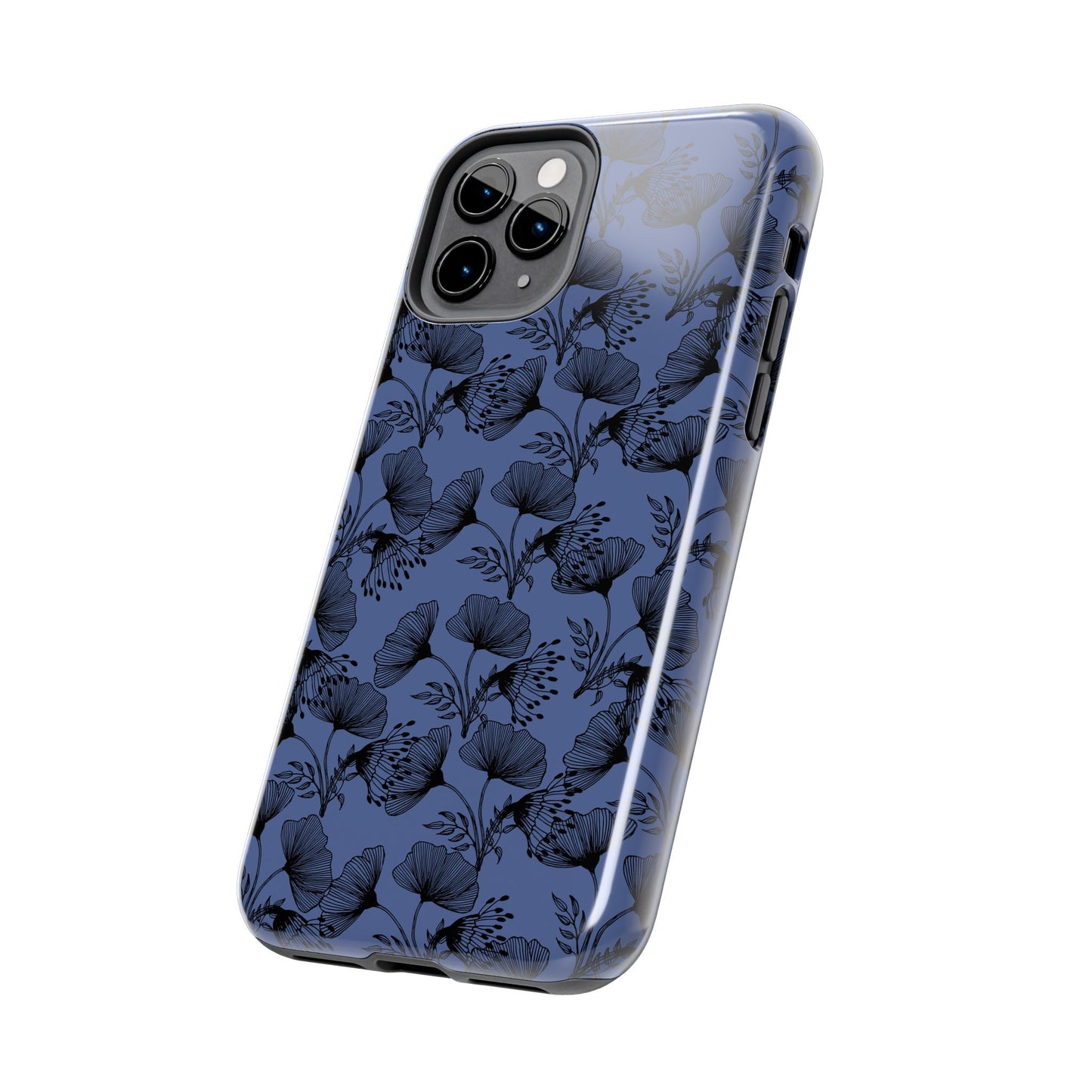 Ornate Floral Tough Phone Case - Durable Protection with Elegant Design