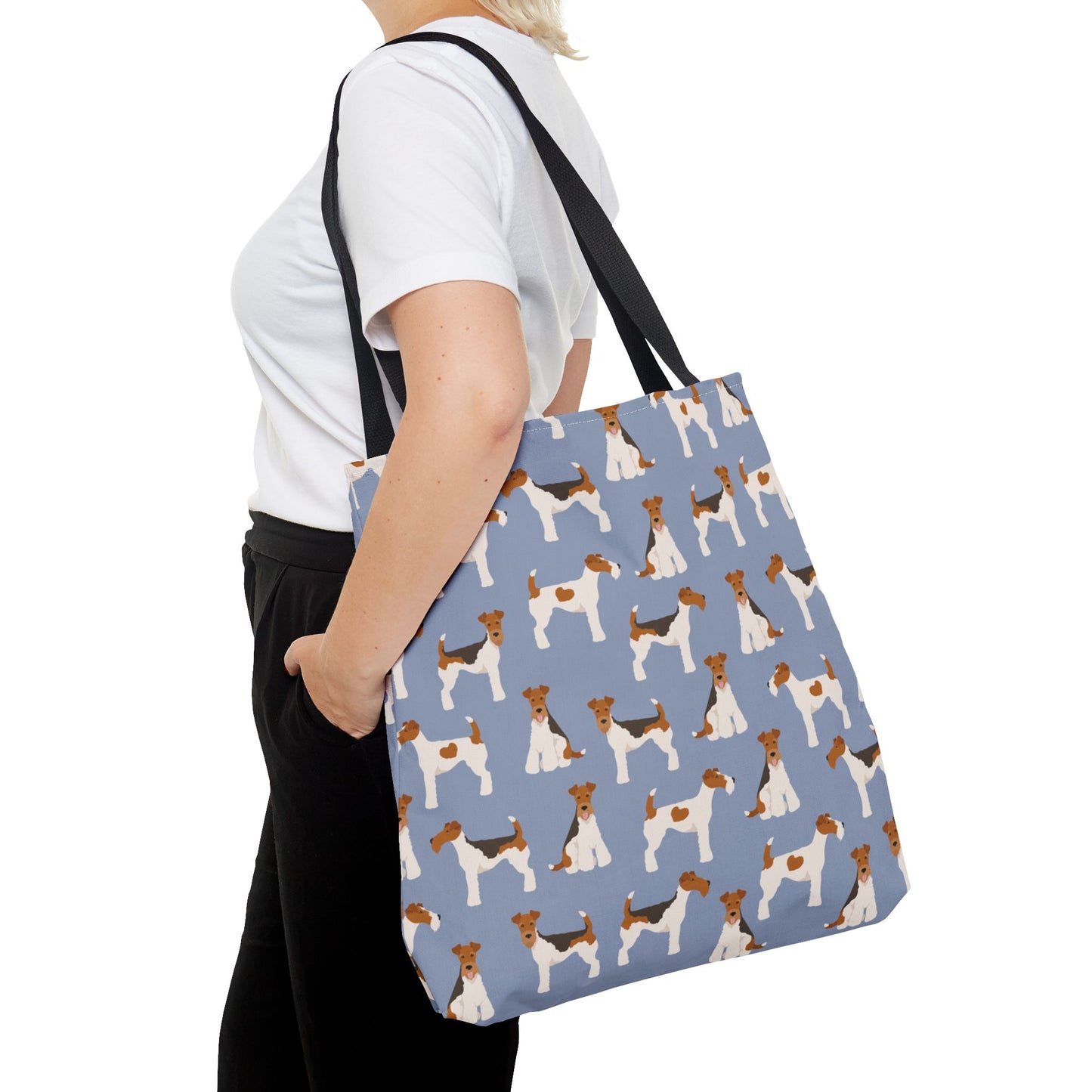 Wire Fox Terrier Dog Pattern Tote Bag - Perfect for Pet Lovers!