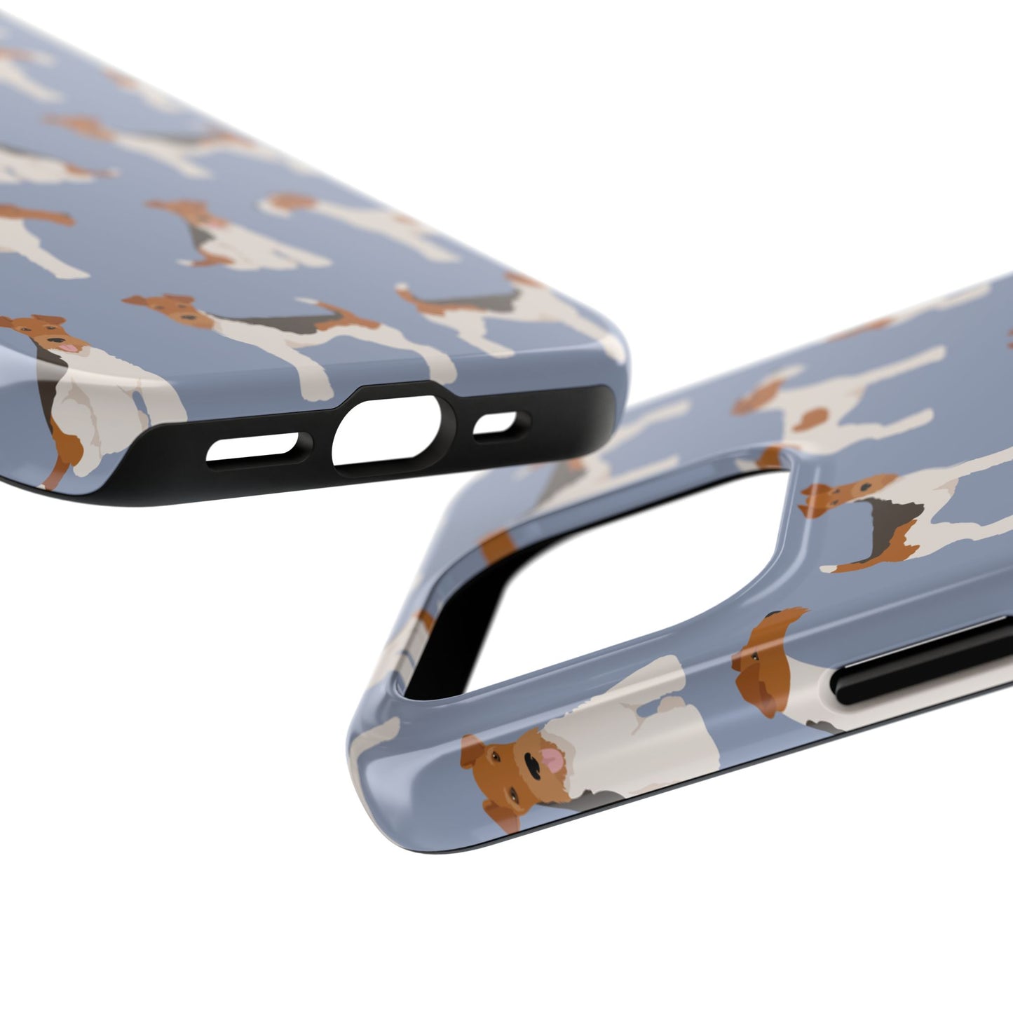 Playful Wire Fox Terrier Phone Case - Durable & Stylish Dog Lover Accessory