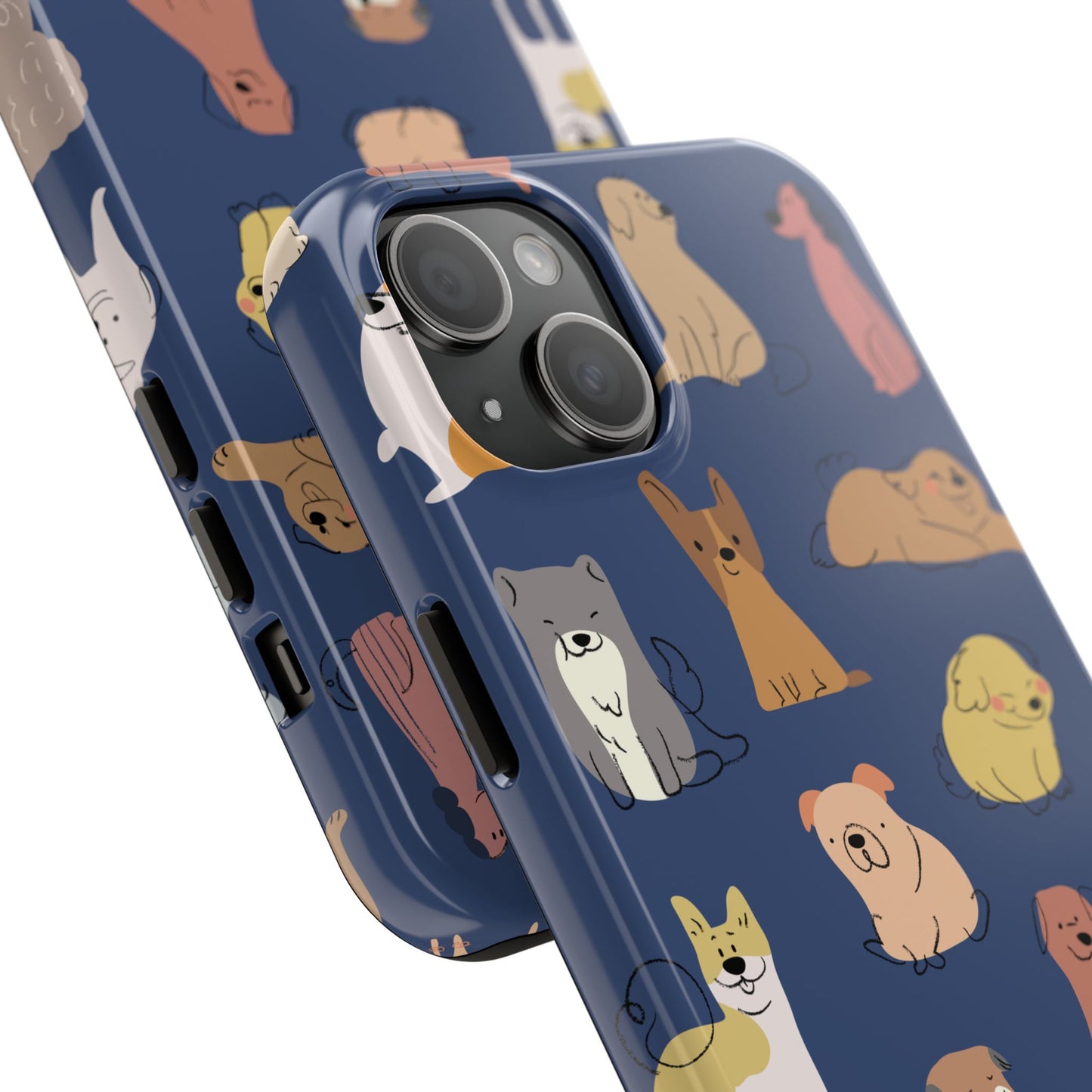 Cute Cartoon Dog Tough Phone Case - Perfect for Pet Lovers
