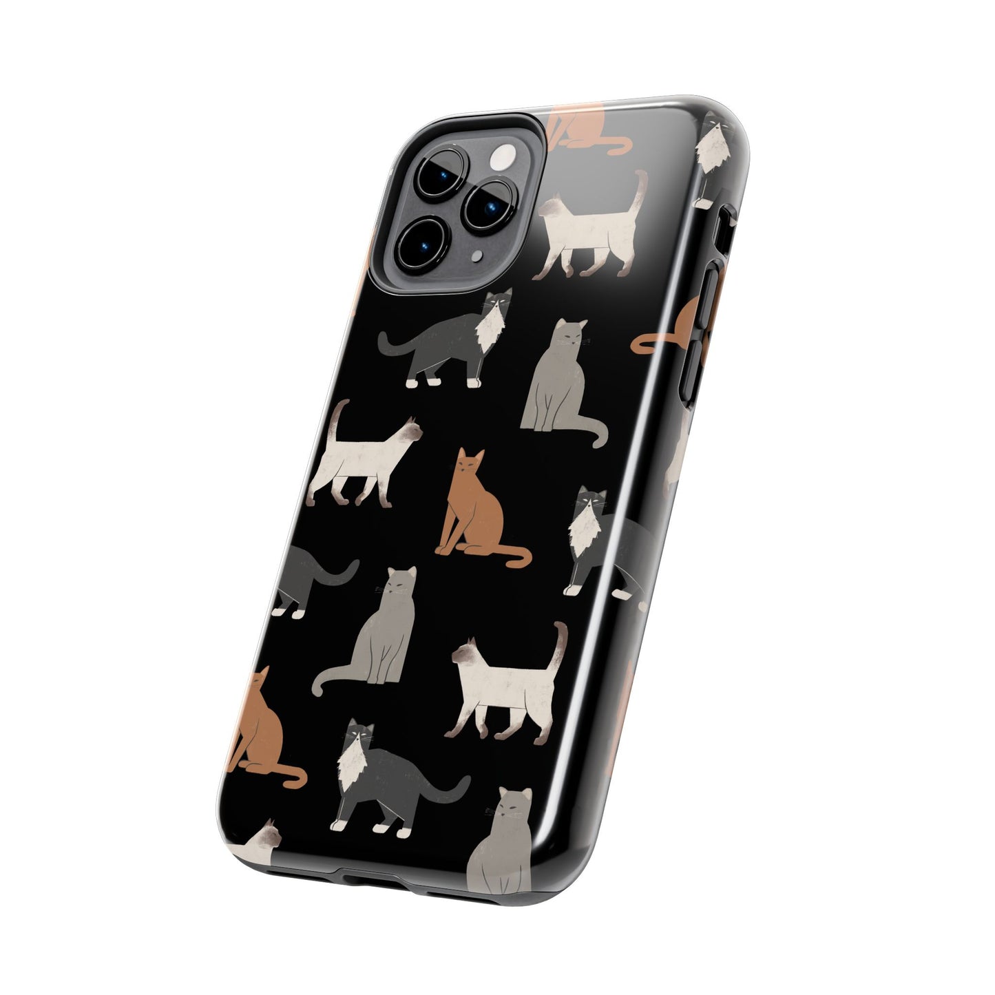 Cubist Cat Tough Phone Case - Stylish & Durable for Pet Fans