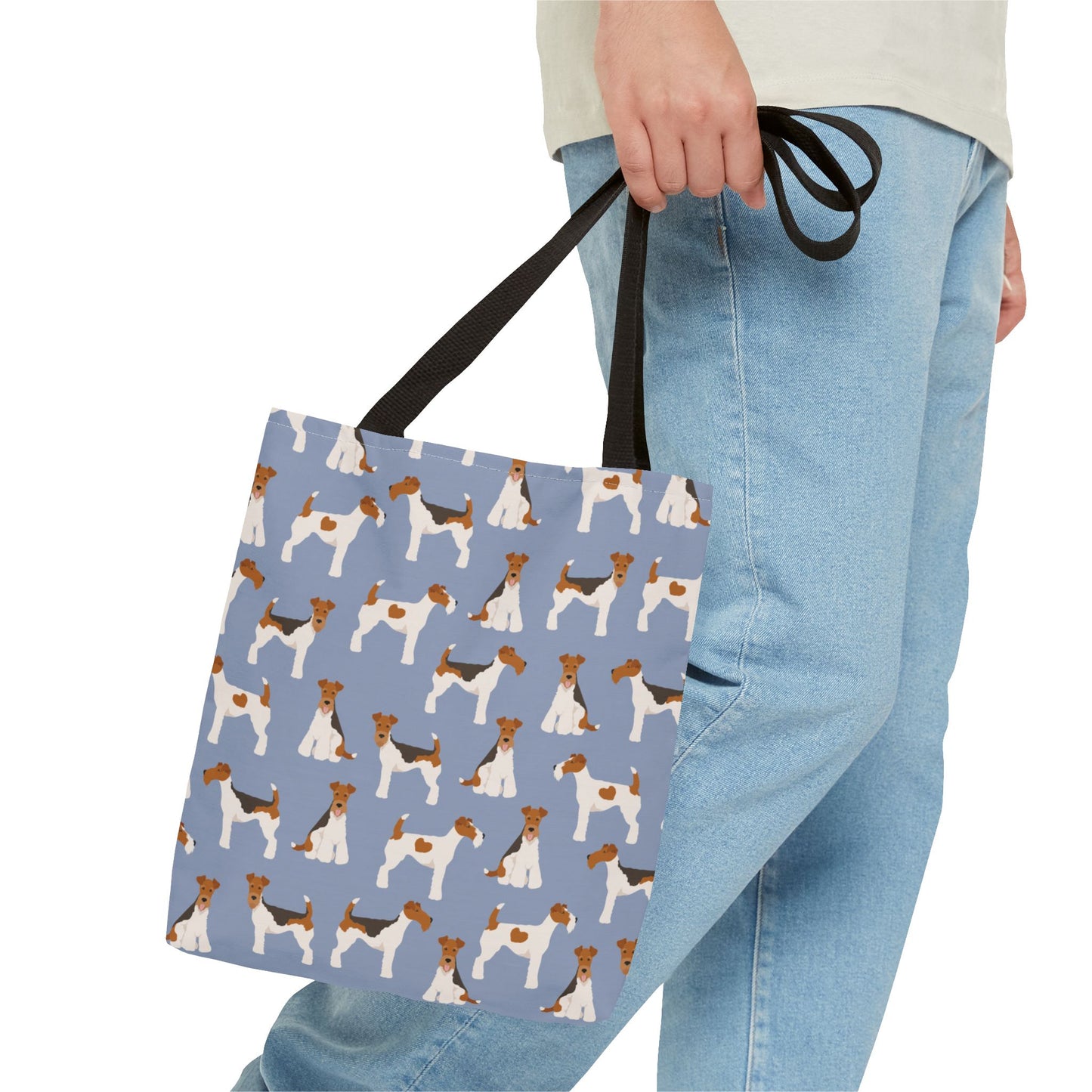 Wire Fox Terrier Dog Pattern Tote Bag - Perfect for Pet Lovers!