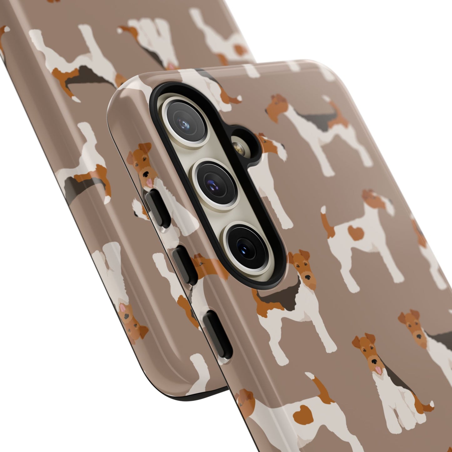 Wire Fox Terrier Lover Tough Case - Stylish Phone Case Featuring Playful Fox Terriers
