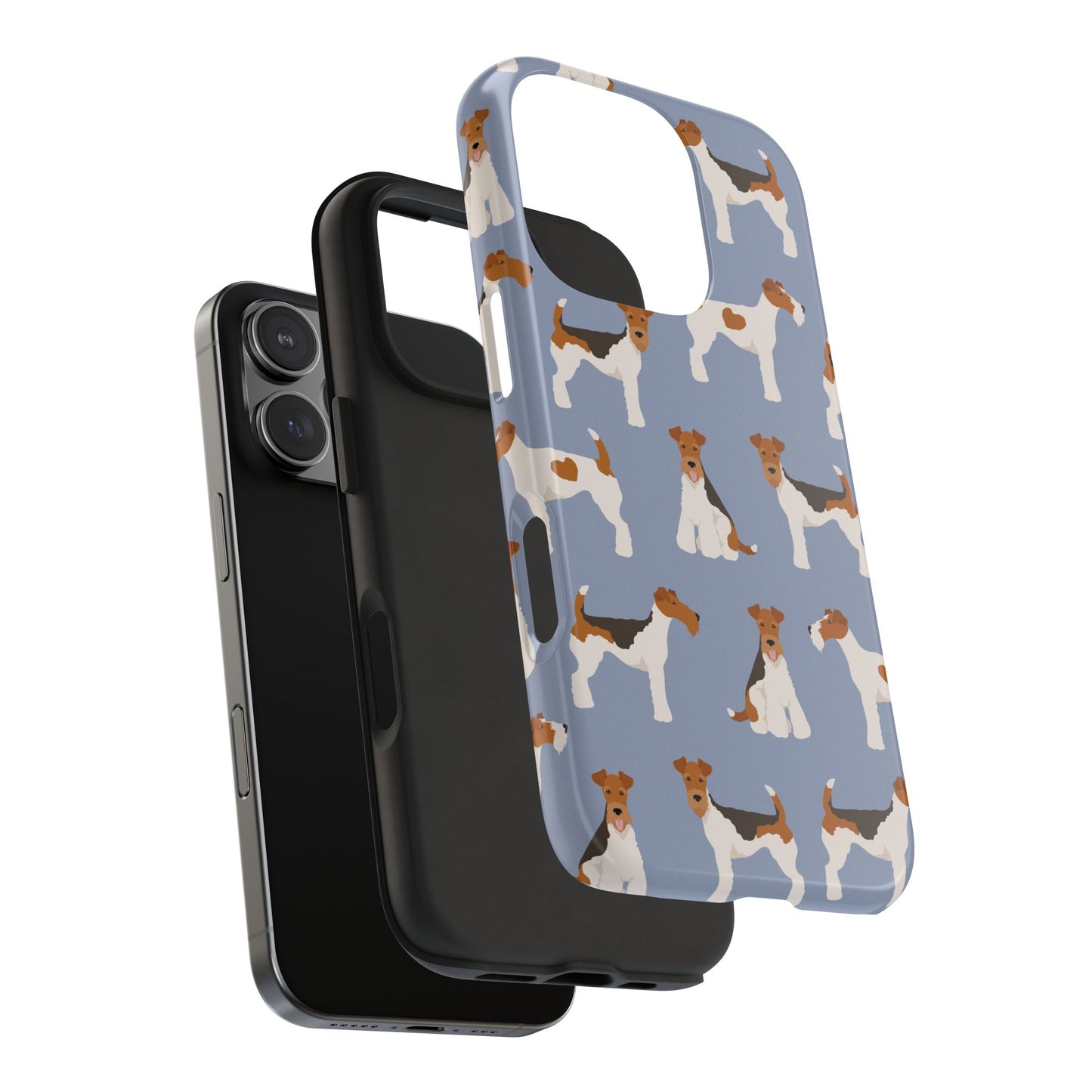 Playful Wire Fox Terrier Phone Case - Durable & Stylish Dog Lover Accessory