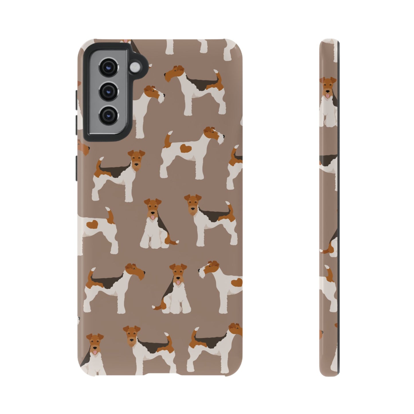 Wire Fox Terrier Lover Tough Case - Stylish Phone Case Featuring Playful Fox Terriers