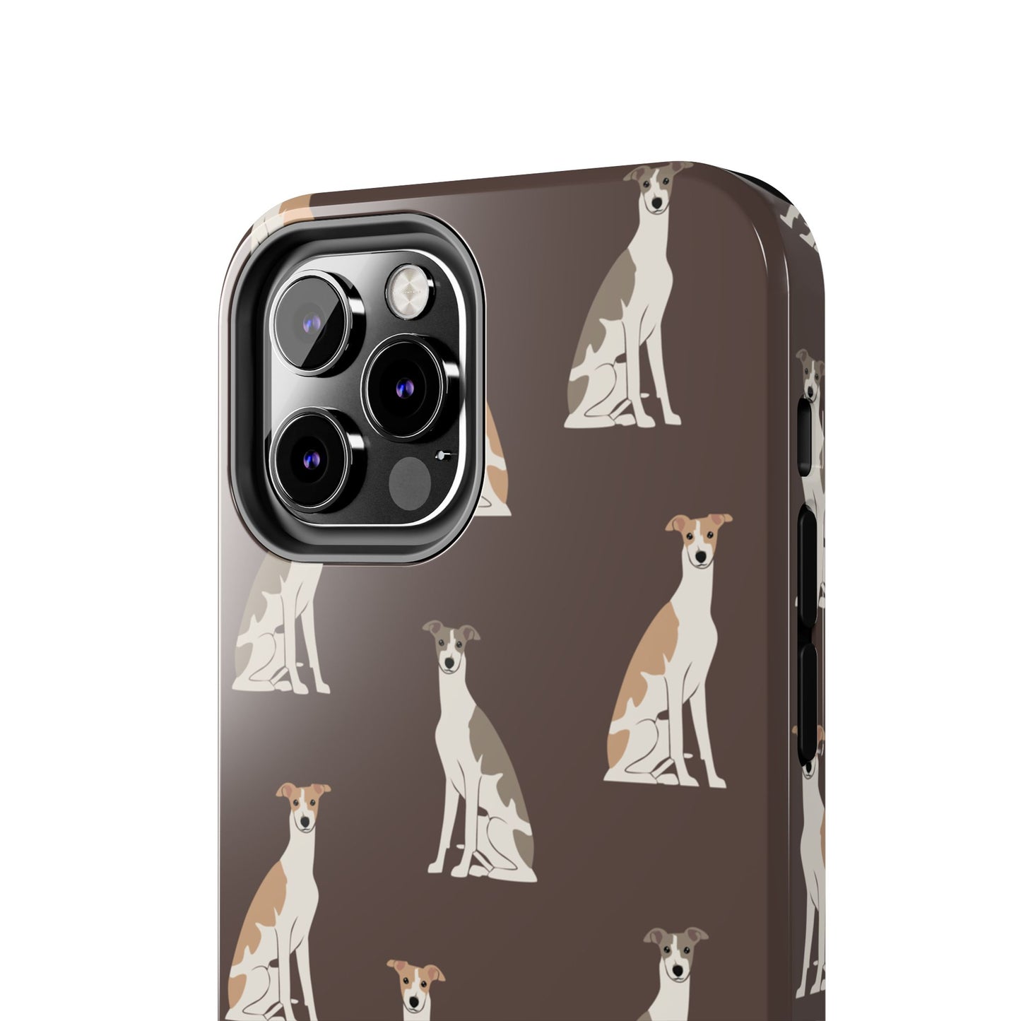 Elegant Grey Hound Pattern Phone Case - Durable & Stylish Dog Lover Accessory
