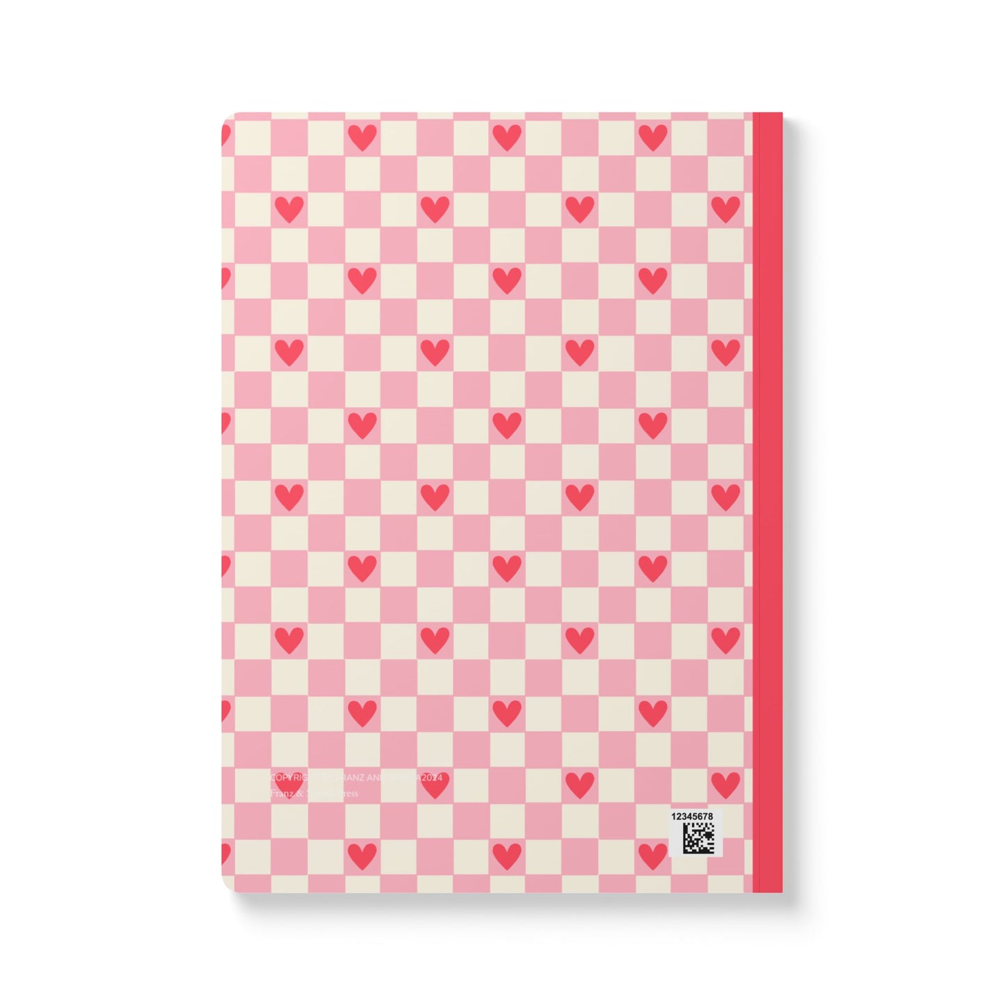 Cute Hearts Softcover Journal with Inside Prints | Perfect for Notes and Gifts