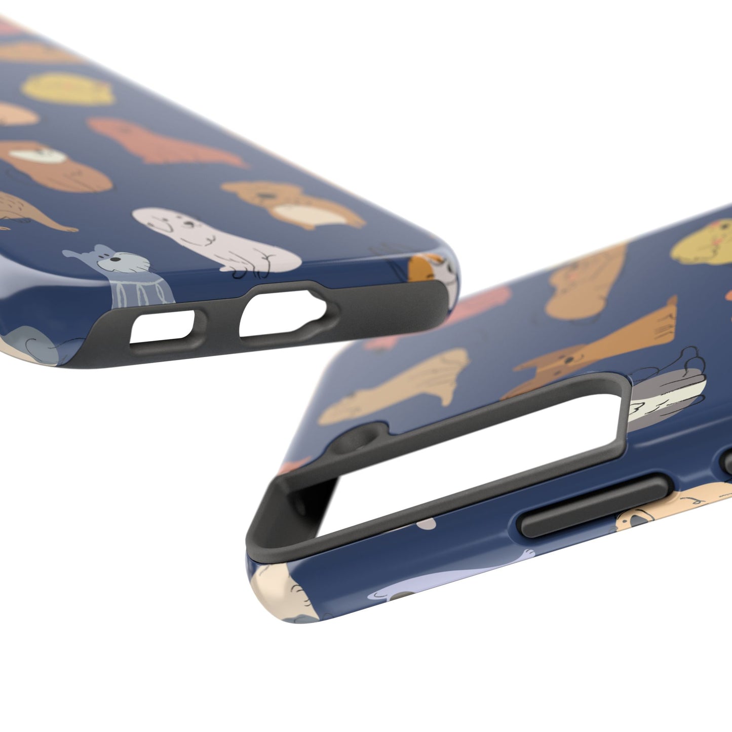 Cute Cartoon Dog Tough Phone Case - Perfect for Pet Lovers