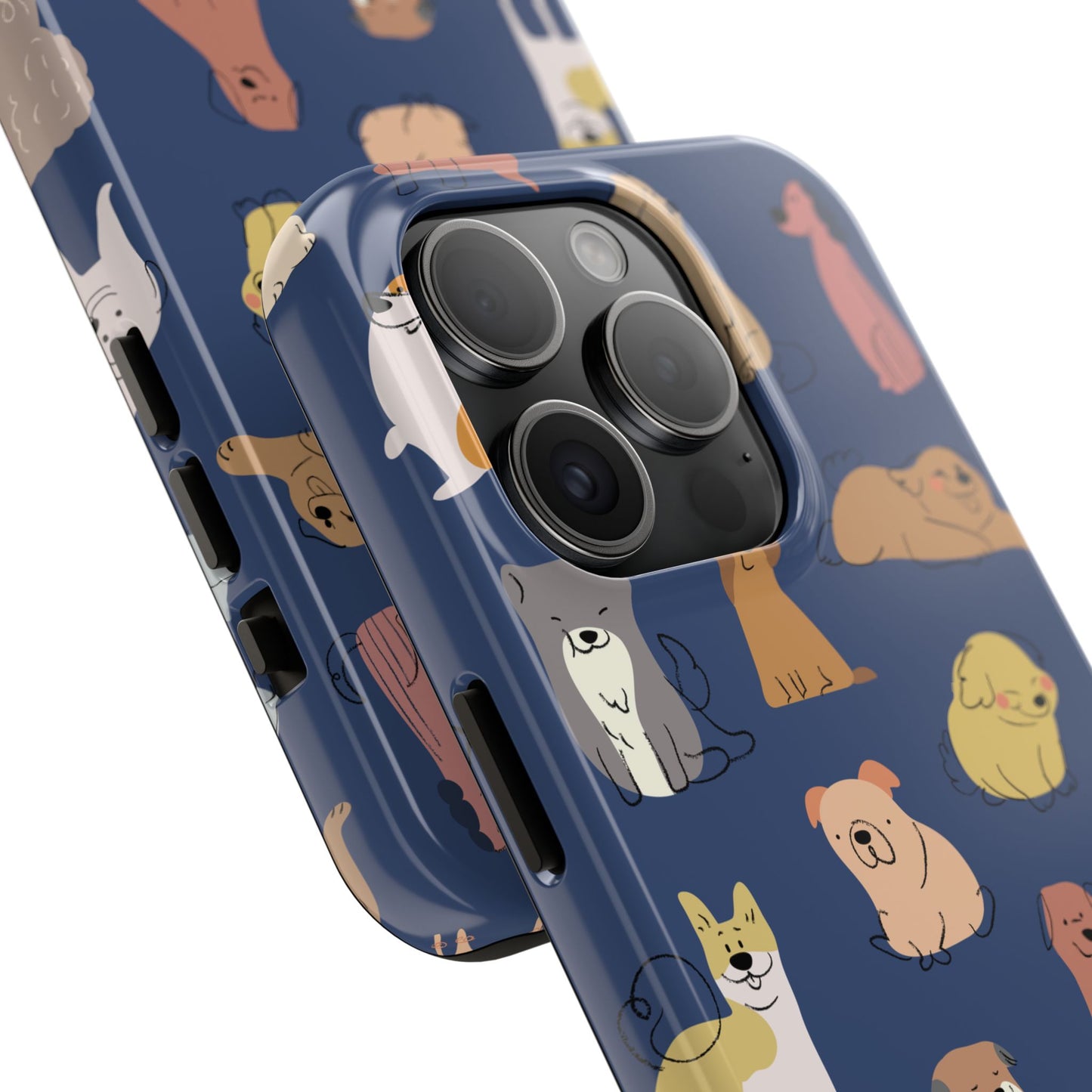 Cute Cartoon Dog Tough Phone Case - Perfect for Pet Lovers