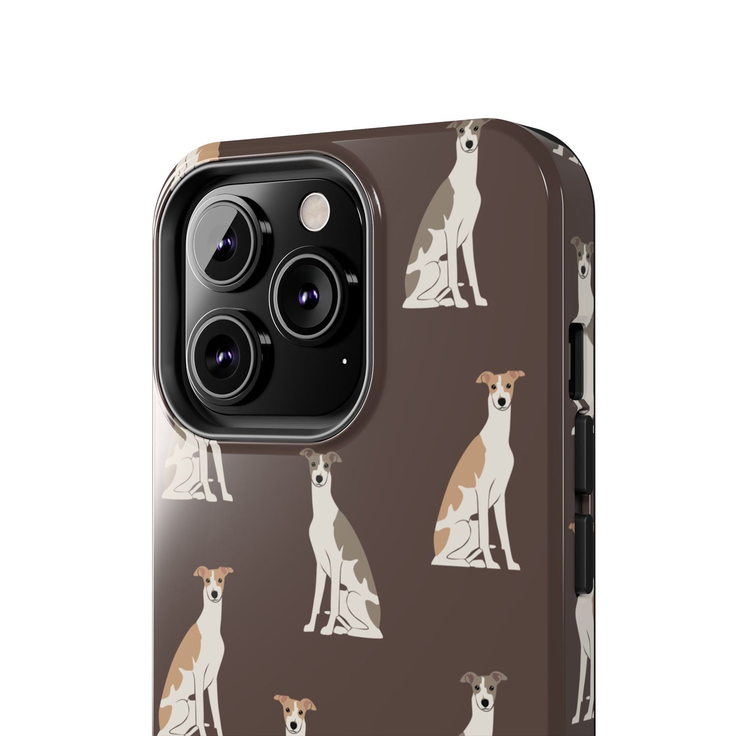 Elegant Grey Hound Pattern Phone Case - Durable & Stylish Dog Lover Accessory