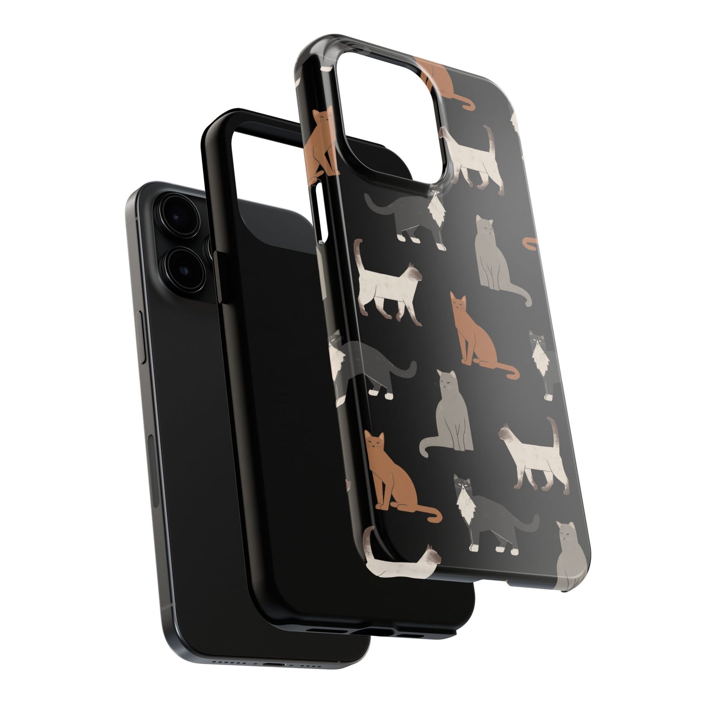 Cubist Cat Tough Phone Case - Stylish & Durable for Pet Fans