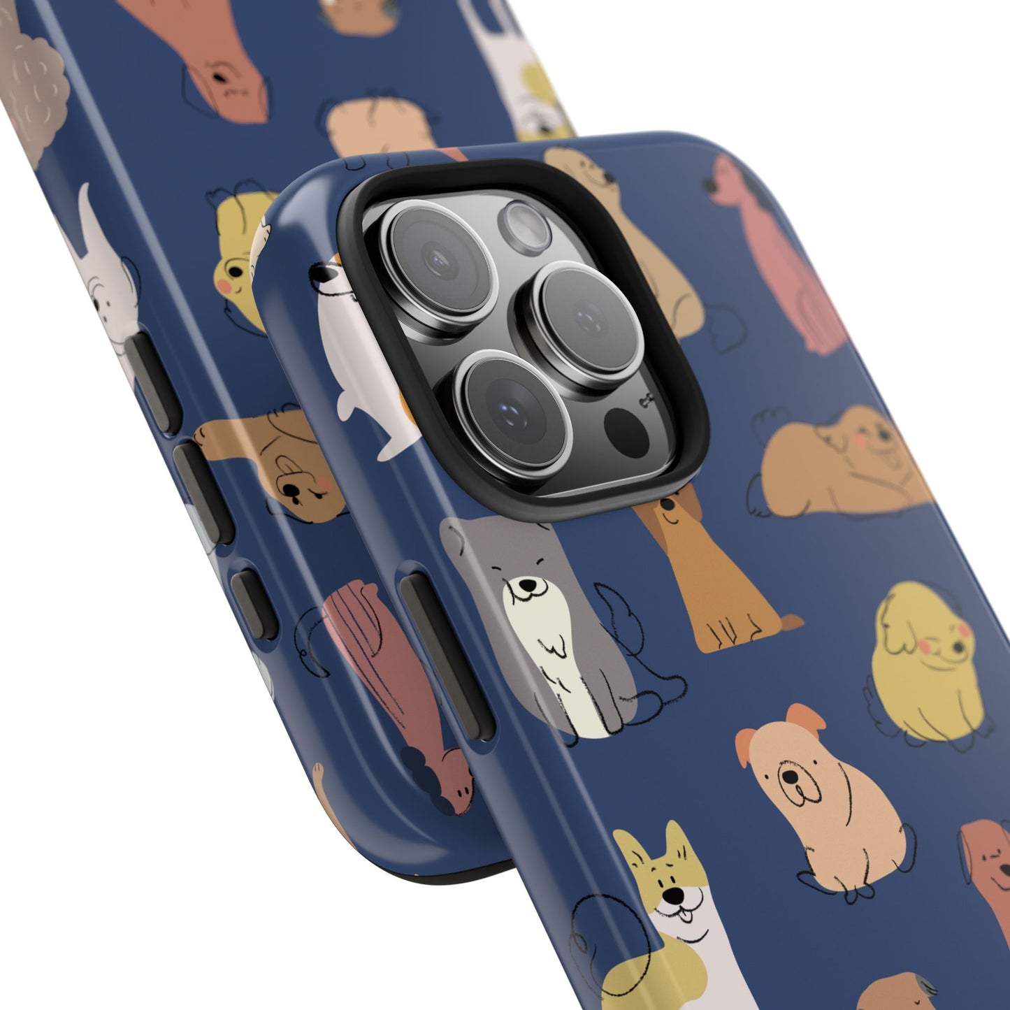 Cute Cartoon Dog Tough Phone Case - Perfect for Pet Lovers