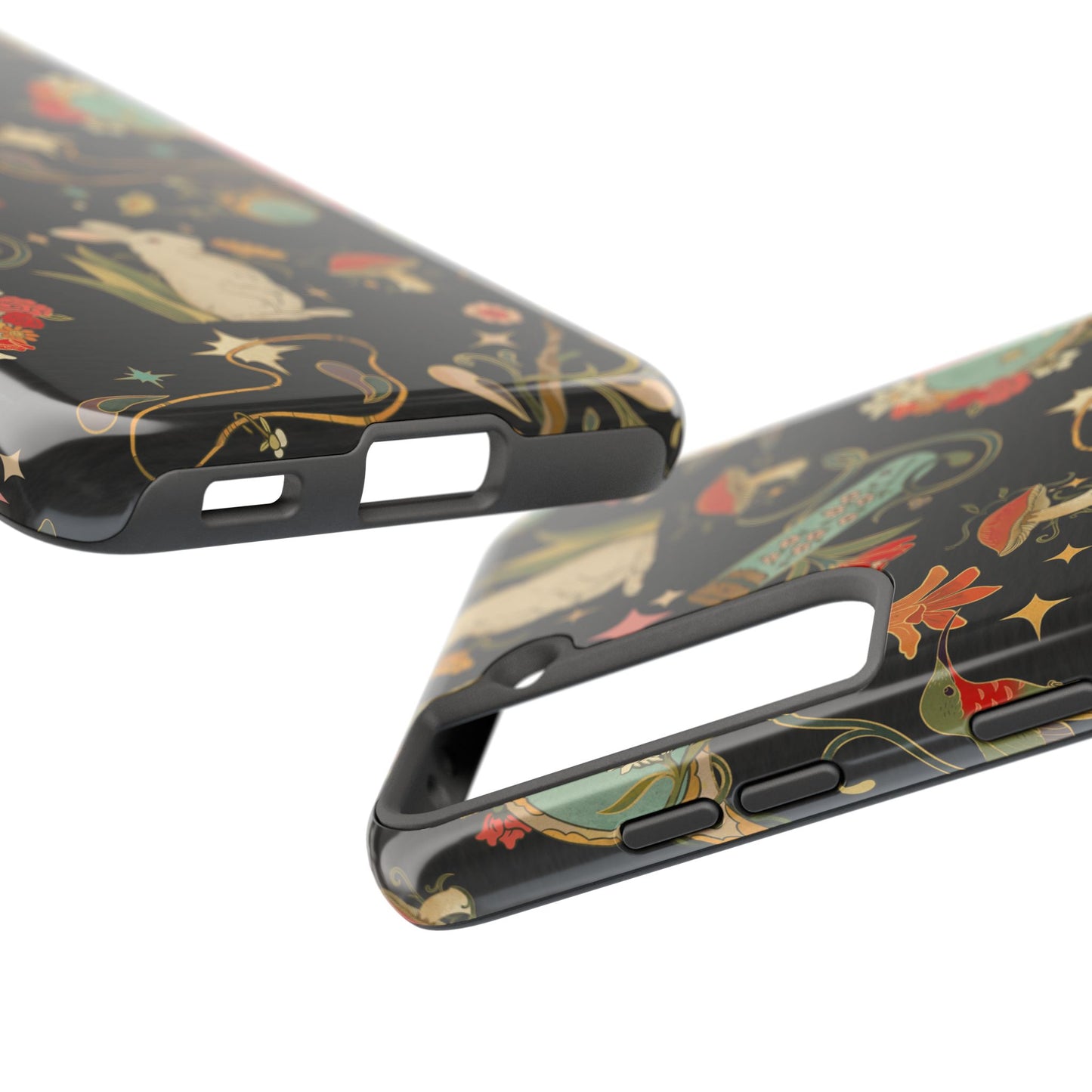 Whimsical Floral Rabbit Phone Case | Tough Protective Cover for Nature Lovers