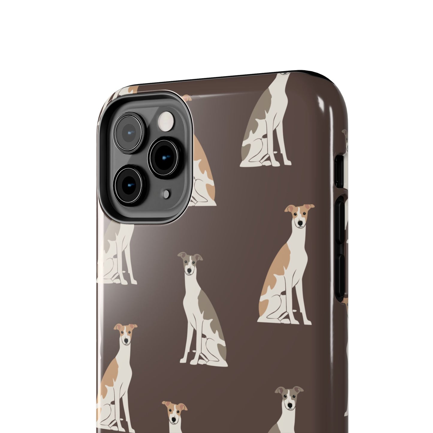 Elegant Grey Hound Pattern Phone Case - Durable & Stylish Dog Lover Accessory