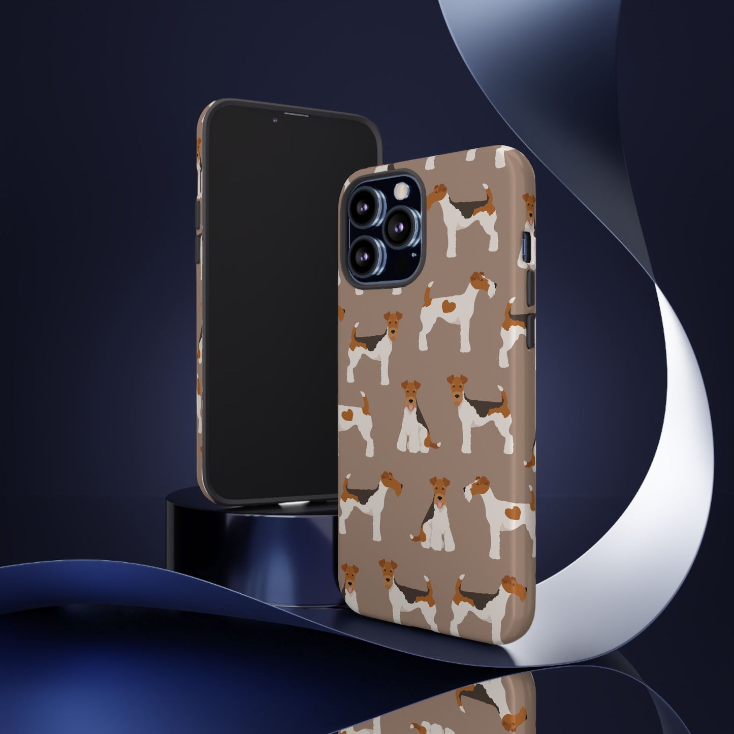 Wire Fox Terrier Lover Tough Case - Stylish Phone Case Featuring Playful Fox Terriers