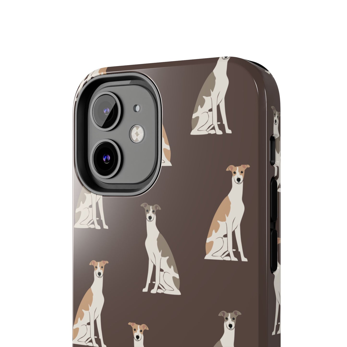Elegant Grey Hound Pattern Phone Case - Durable & Stylish Dog Lover Accessory