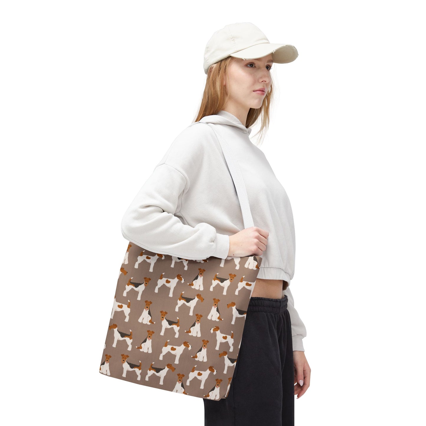 Wire Fox Terrier Dog Pattern Tote Bag - Perfect for Pet Lovers!