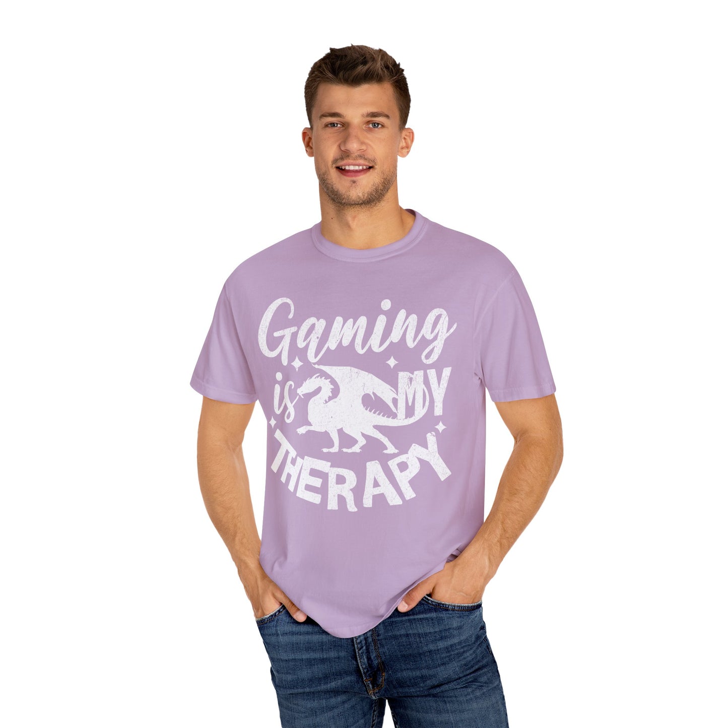 Gaming Therapy Unisex Garment-Dyed T-Shirt | Perfect for Gamers & Casual Wear