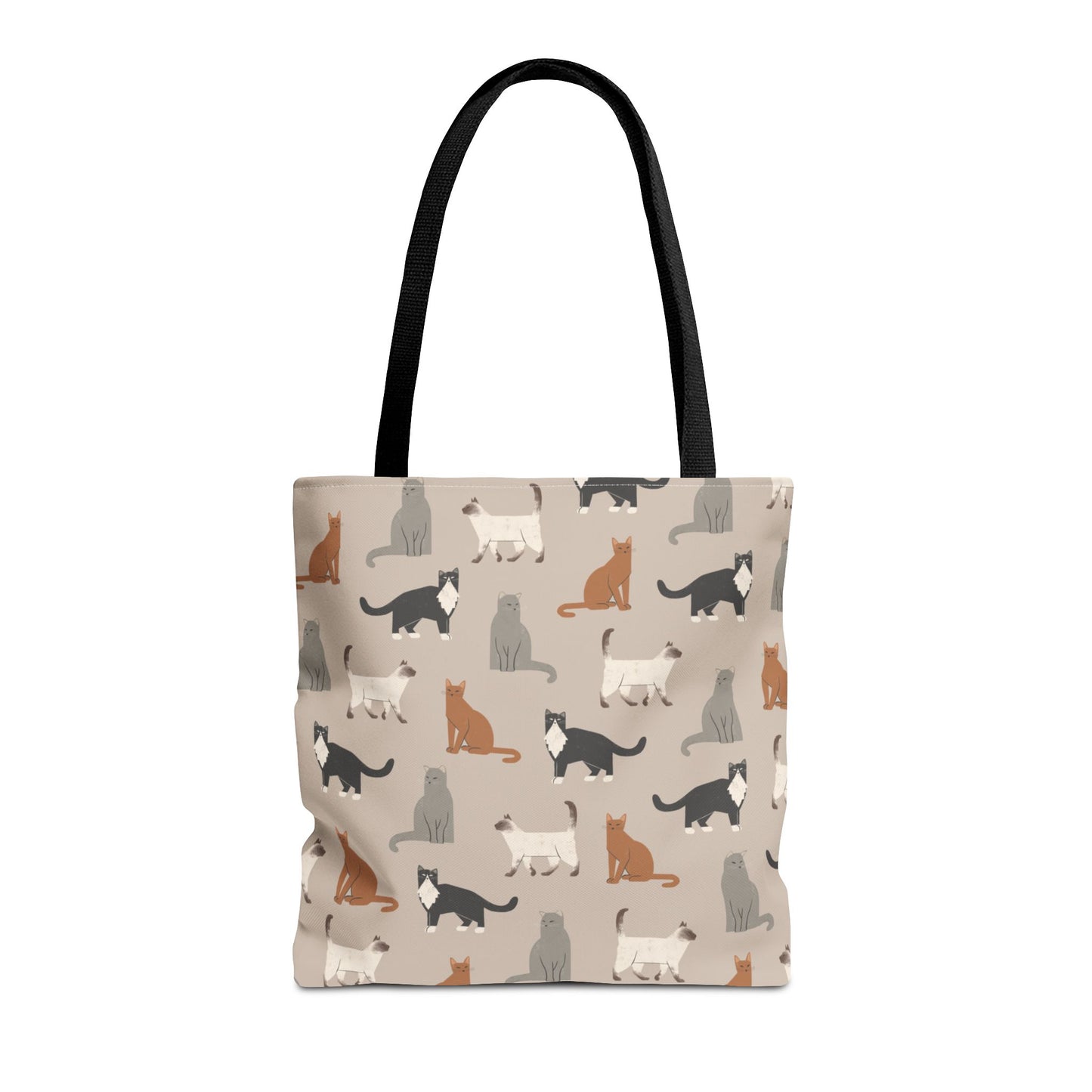 Cubist Cat Pattern Tote Bag - Perfect for Pet Lovers