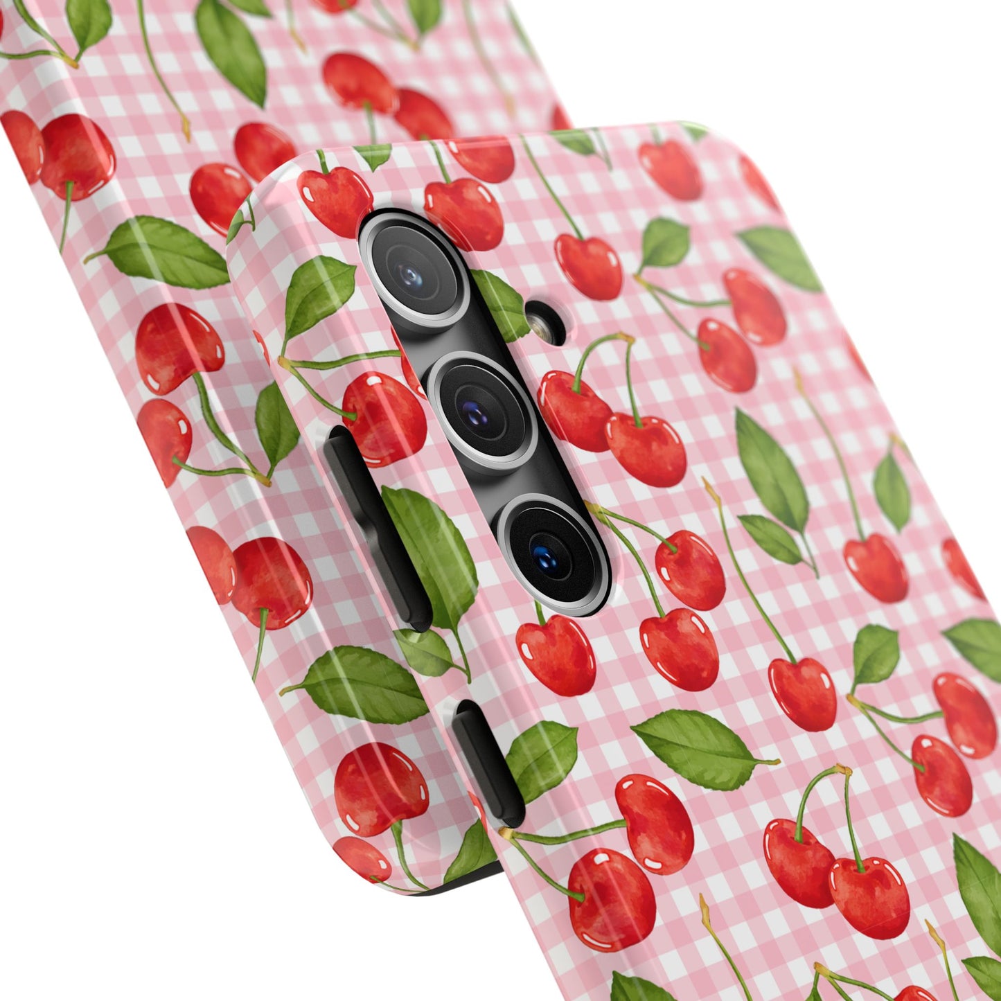 Cherry-Pattern Tough Phone Case - Cute & Durable Protective Case