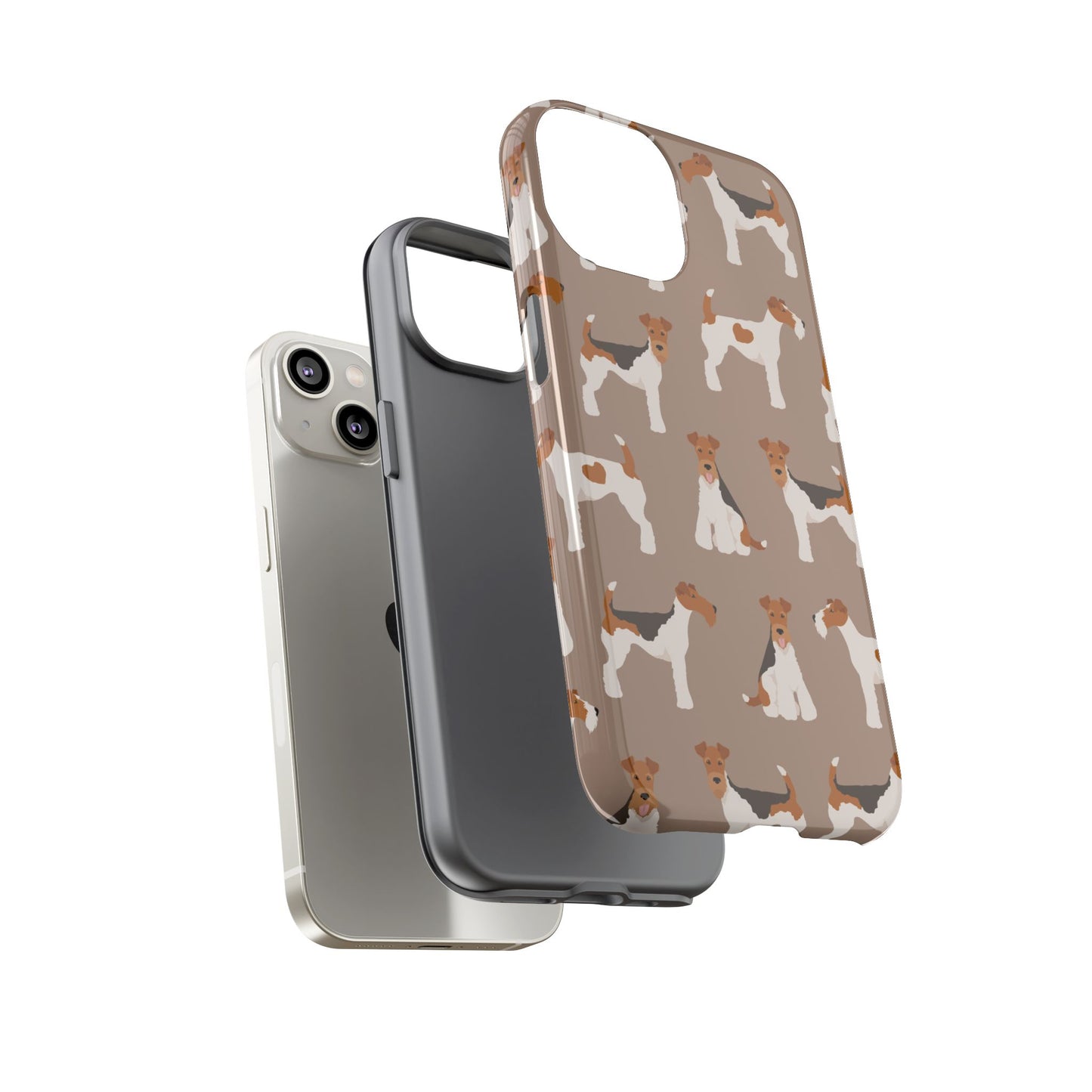 Wire Fox Terrier Lover Tough Case - Stylish Phone Case Featuring Playful Fox Terriers
