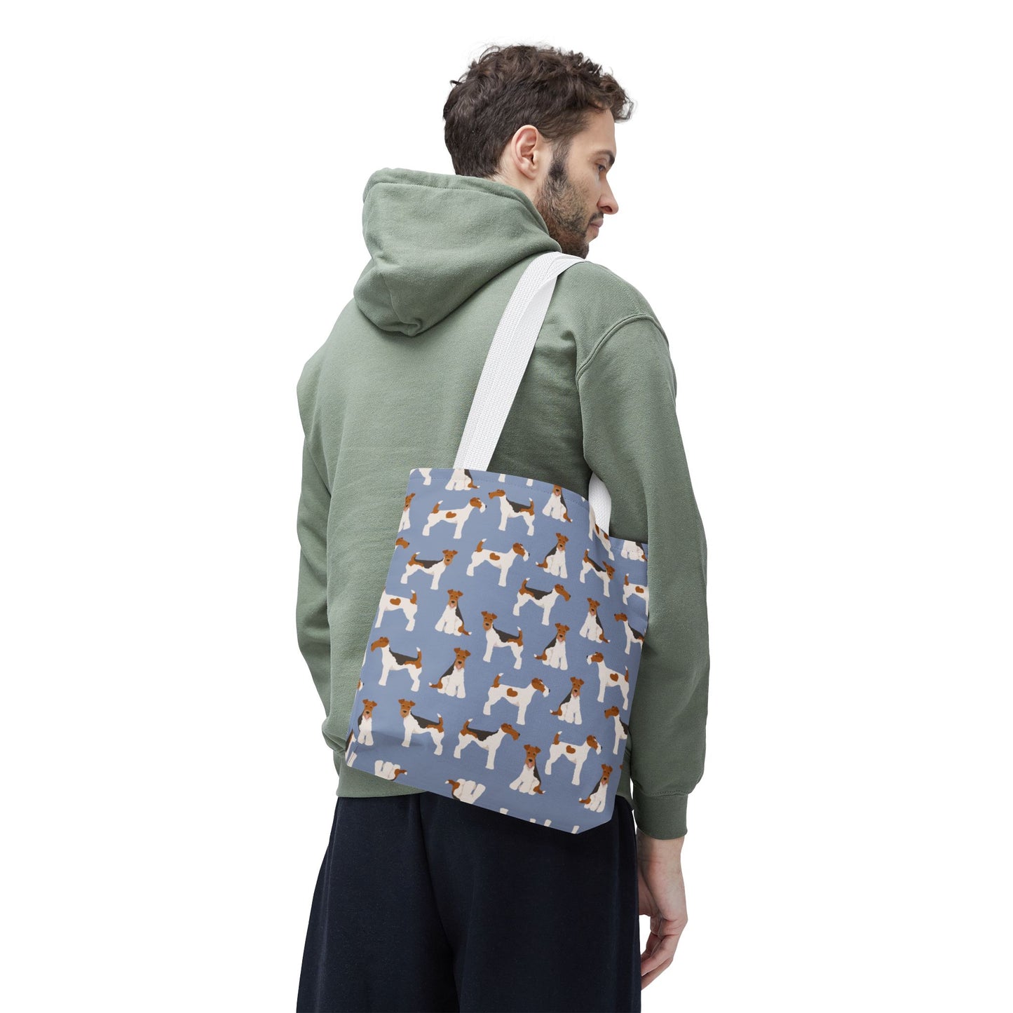 Wire Fox Terrier Dog Pattern Tote Bag - Perfect for Pet Lovers!
