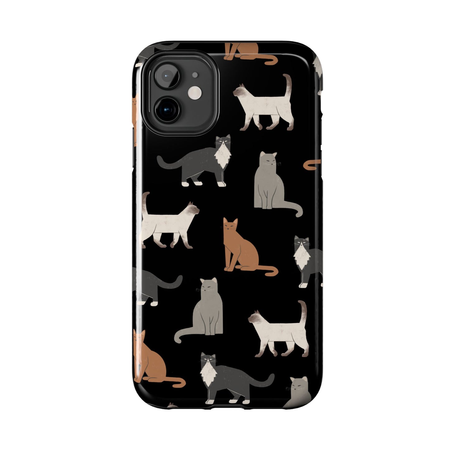 Cubist Cat Tough Phone Case - Stylish & Durable for Pet Fans
