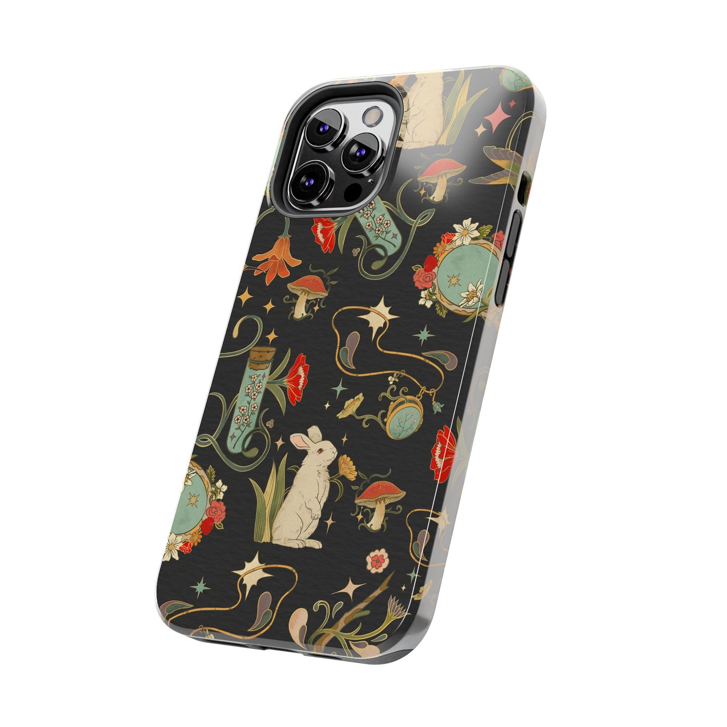 Whimsical Floral Rabbit Phone Case | Tough Protective Cover for Nature Lovers