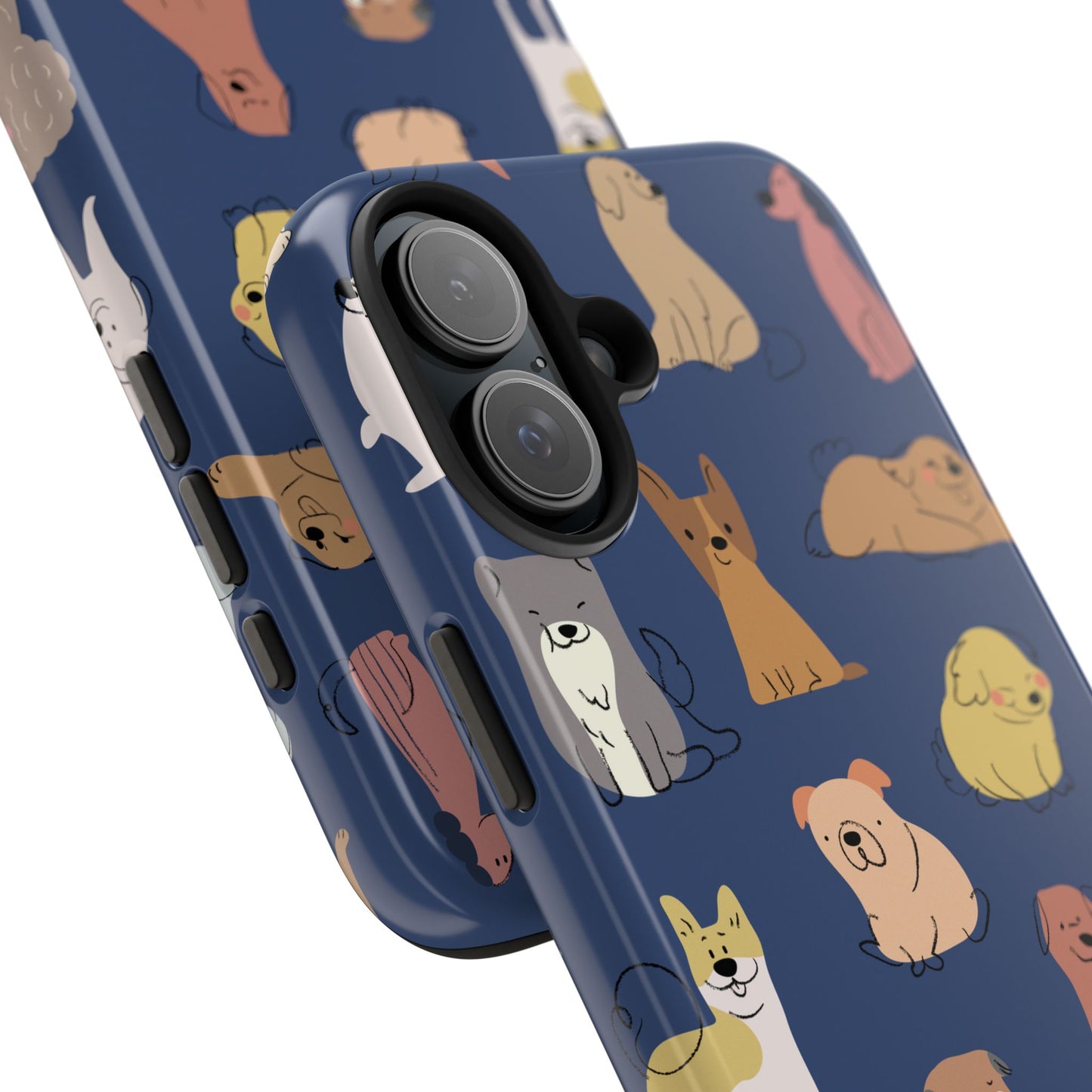 Cute Cartoon Dog Tough Phone Case - Perfect for Pet Lovers