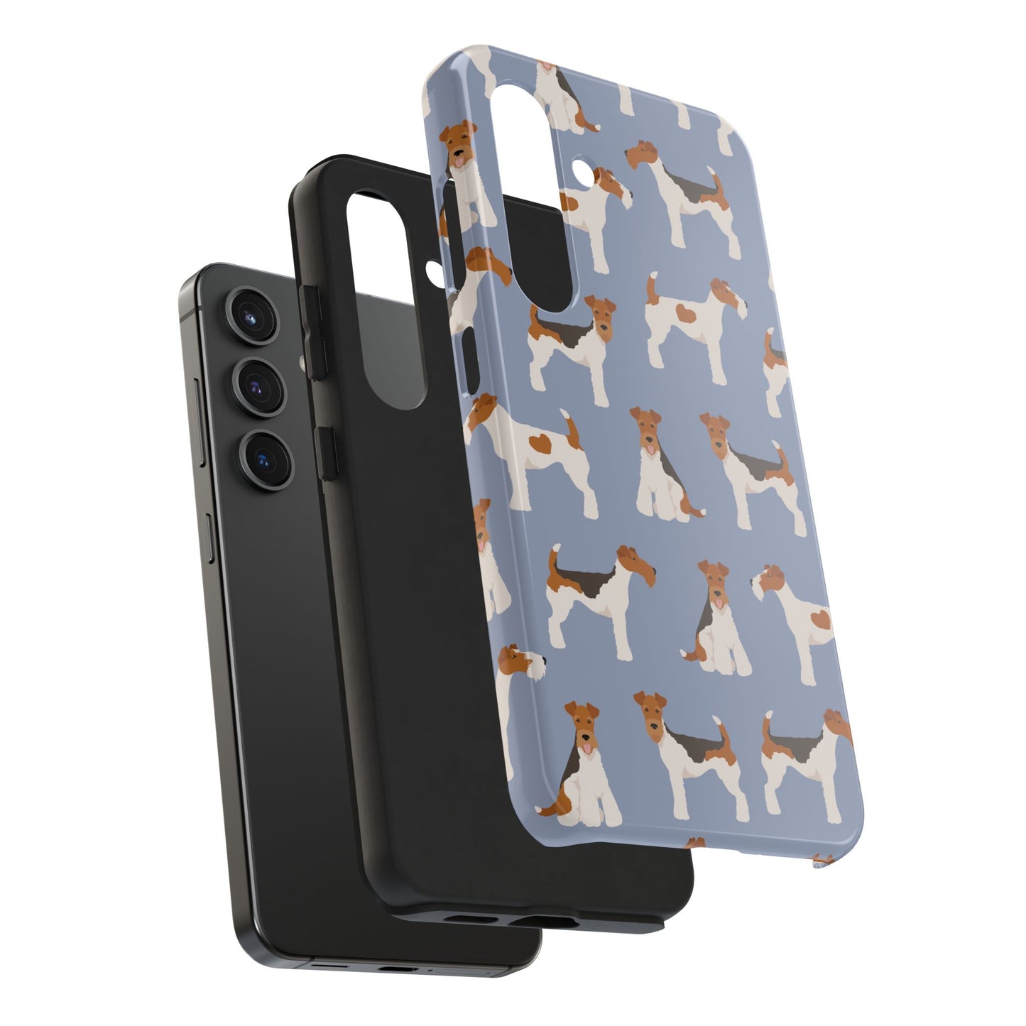 Playful Wire Fox Terrier Phone Case - Durable & Stylish Dog Lover Accessory