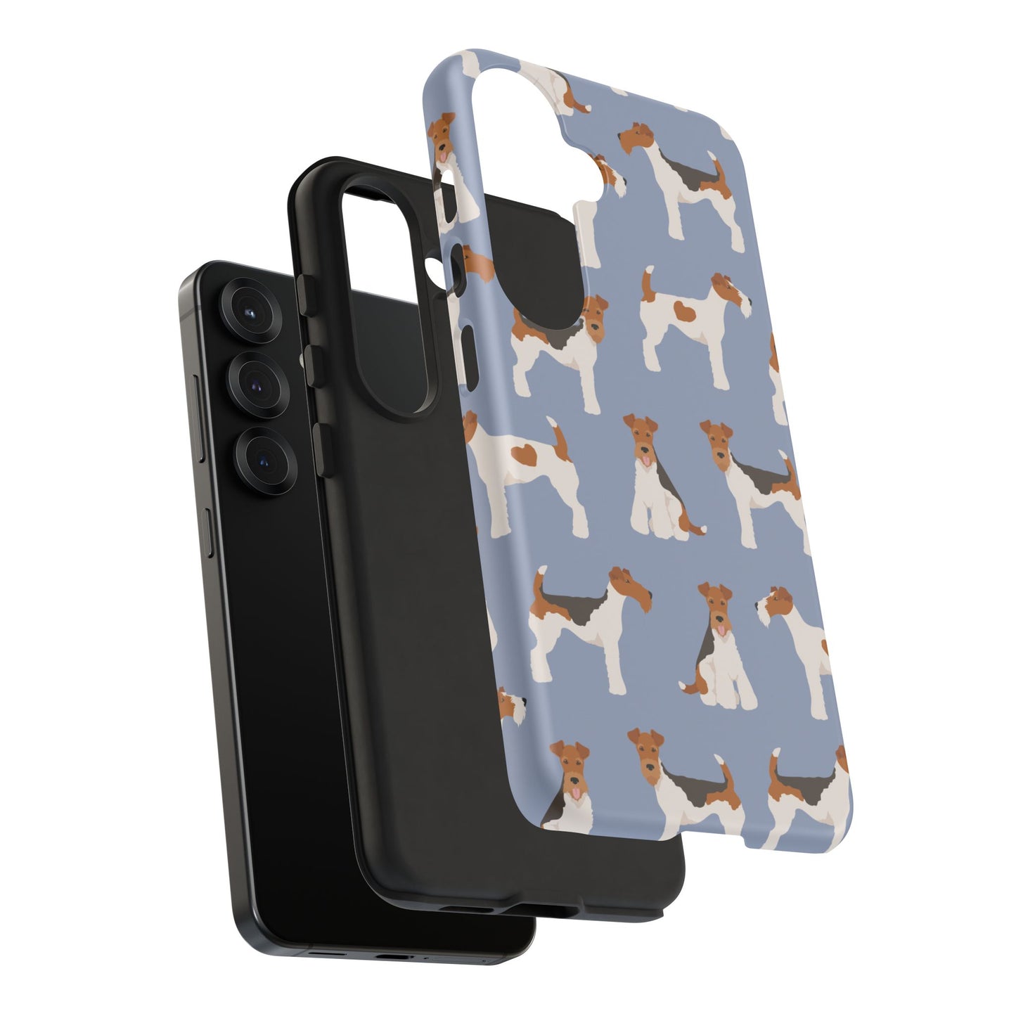 Wire Fox Terrier Lover Tough Case - Stylish Phone Case Featuring Playful Fox Terriers