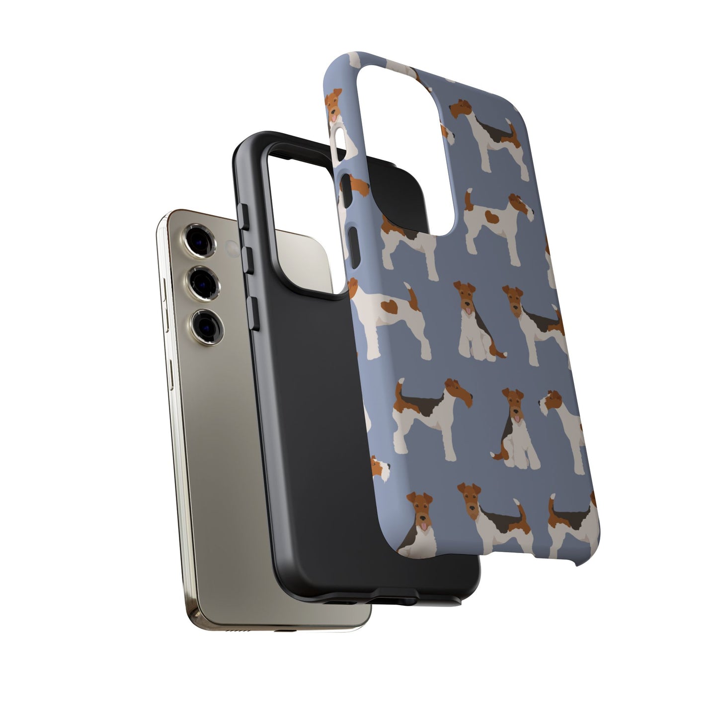 Wire Fox Terrier Lover Tough Case - Stylish Phone Case Featuring Playful Fox Terriers