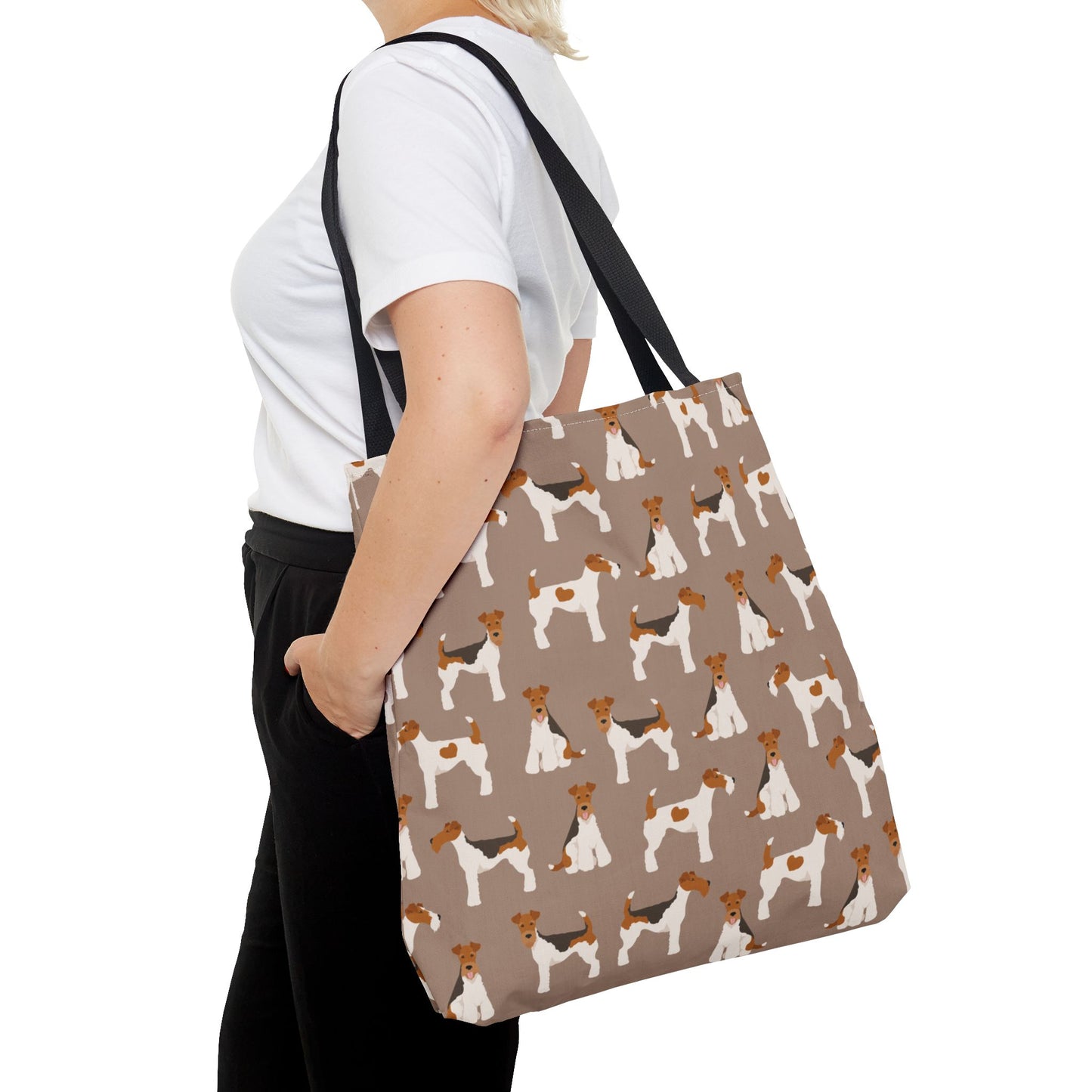 Wire Fox Terrier Dog Pattern Tote Bag - Perfect for Pet Lovers!