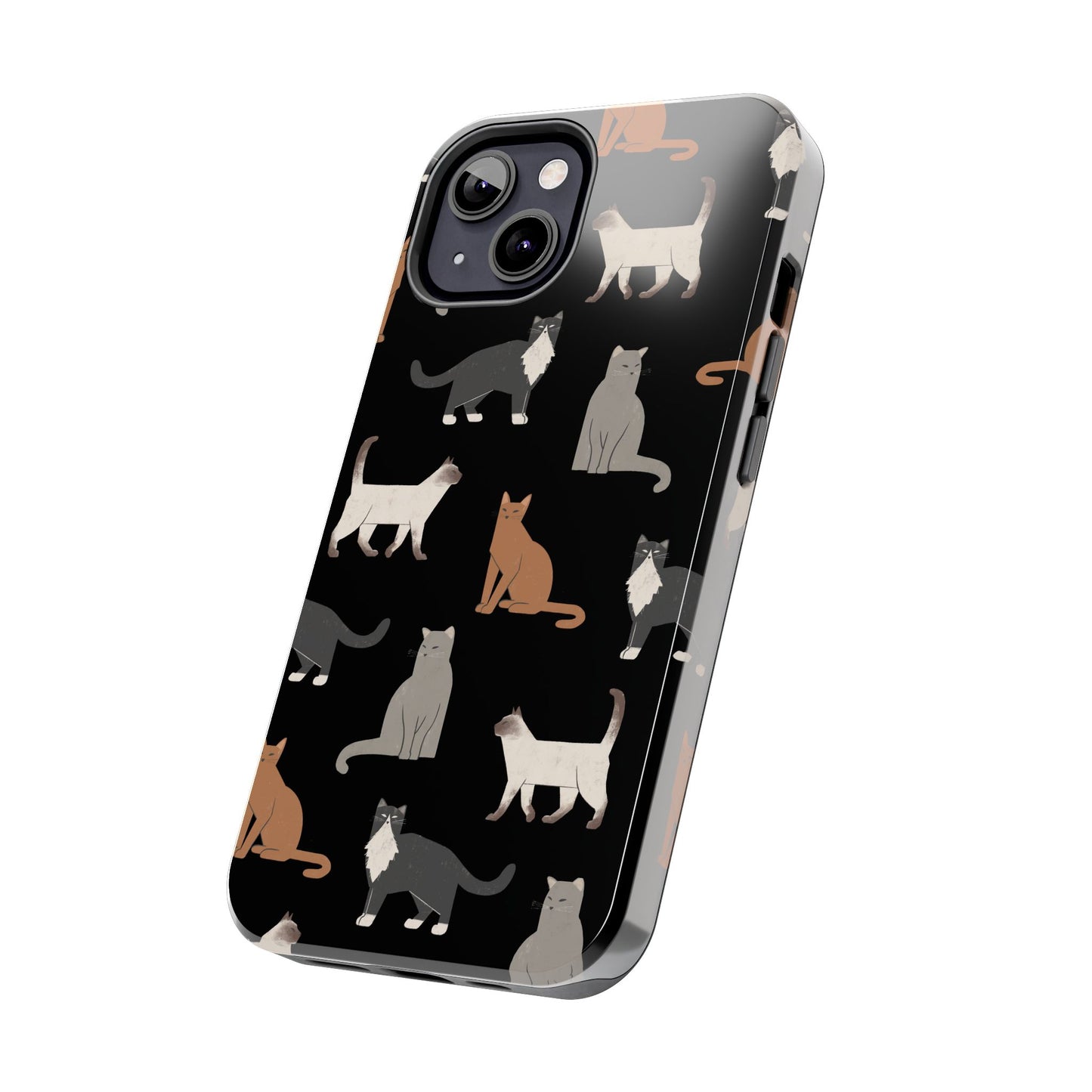 Cubist Cat Tough Phone Case - Stylish & Durable for Pet Fans