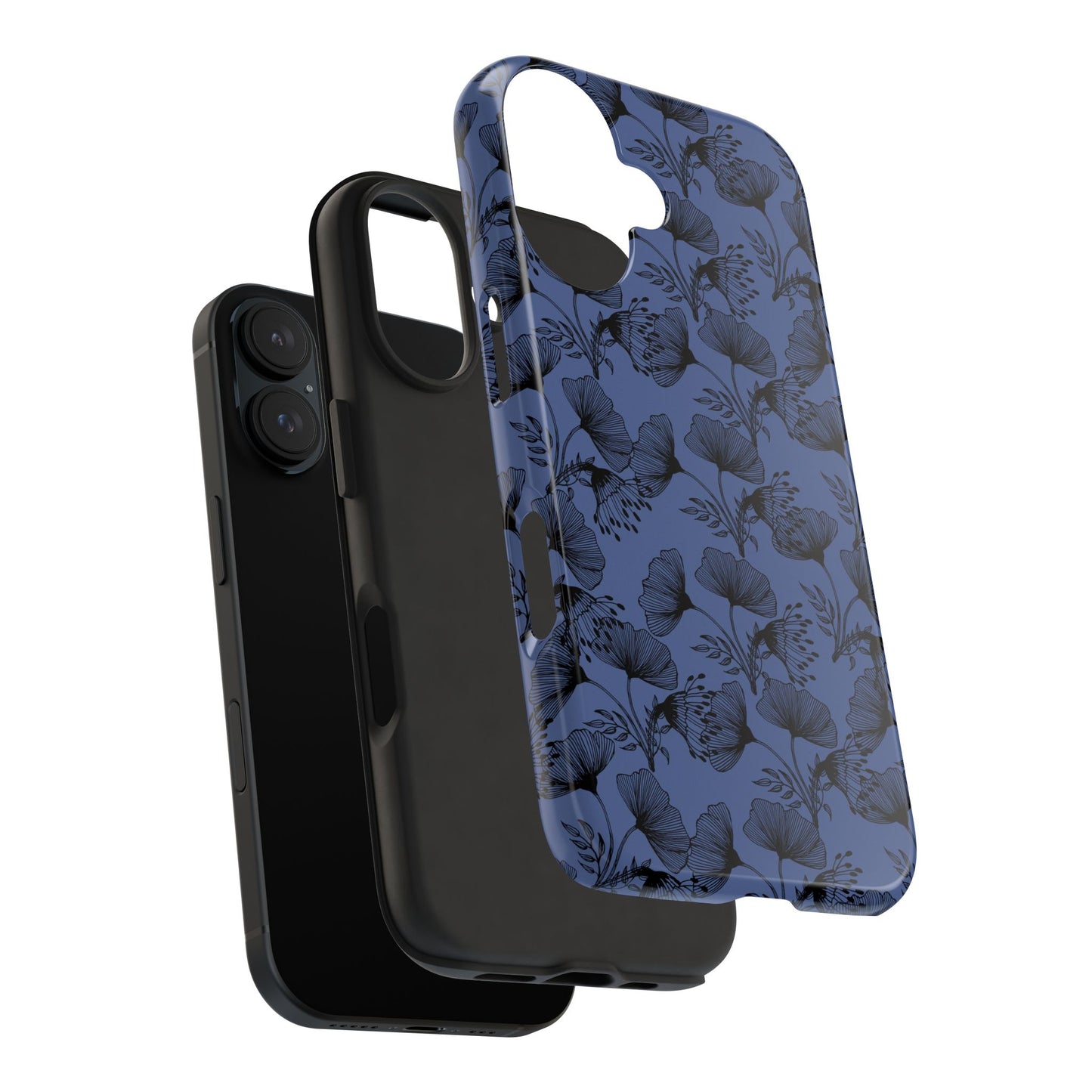 Ornate Floral Tough Phone Case - Durable Protection with Elegant Design
