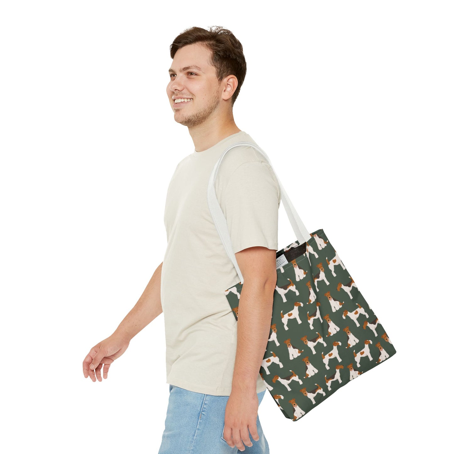 Wire Fox Terrier Dog Pattern Tote Bag - Perfect for Pet Lovers!