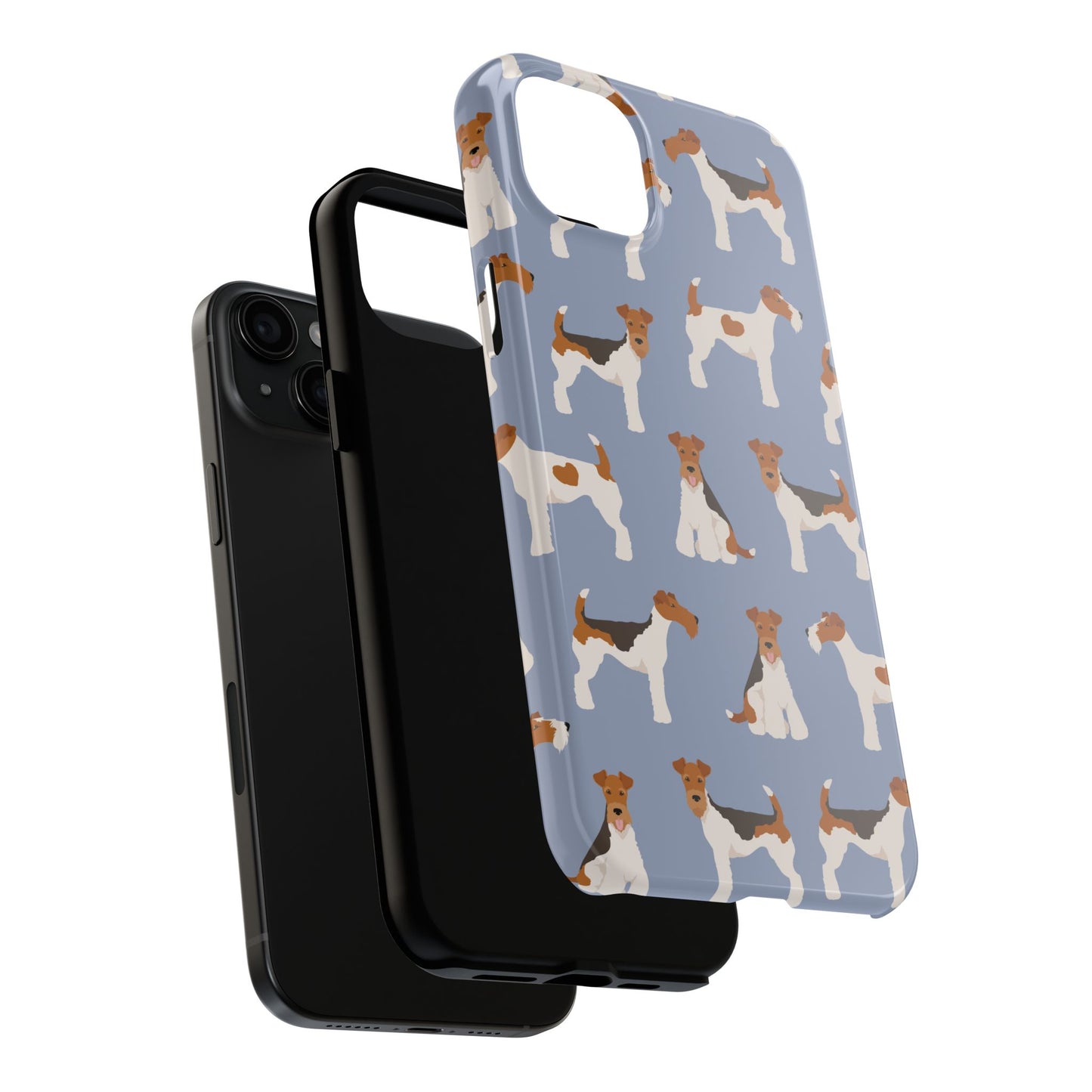 Playful Wire Fox Terrier Phone Case - Durable & Stylish Dog Lover Accessory