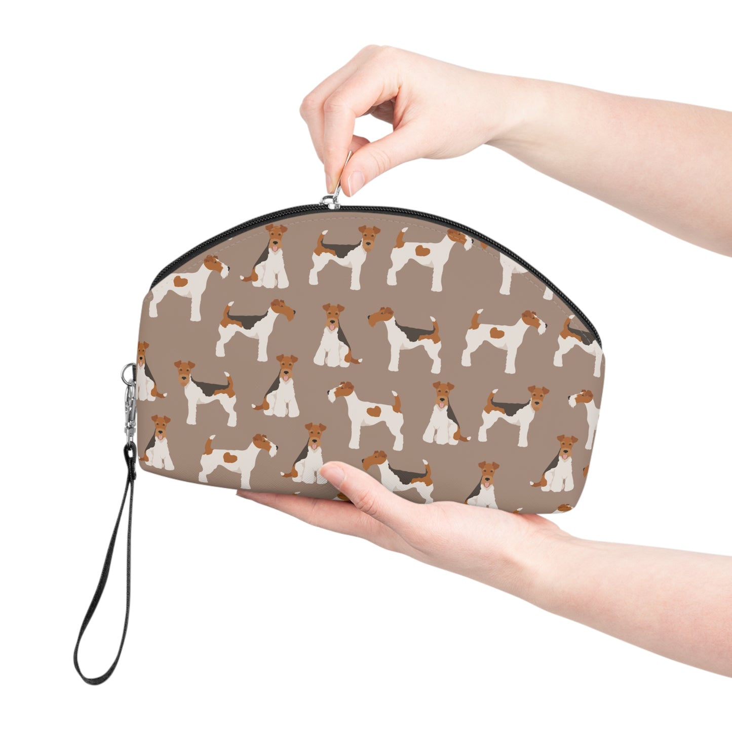 Wire Fox Terrier Lover's Makeup Bag - Cute Fox Terrier Design for Pet Lovers