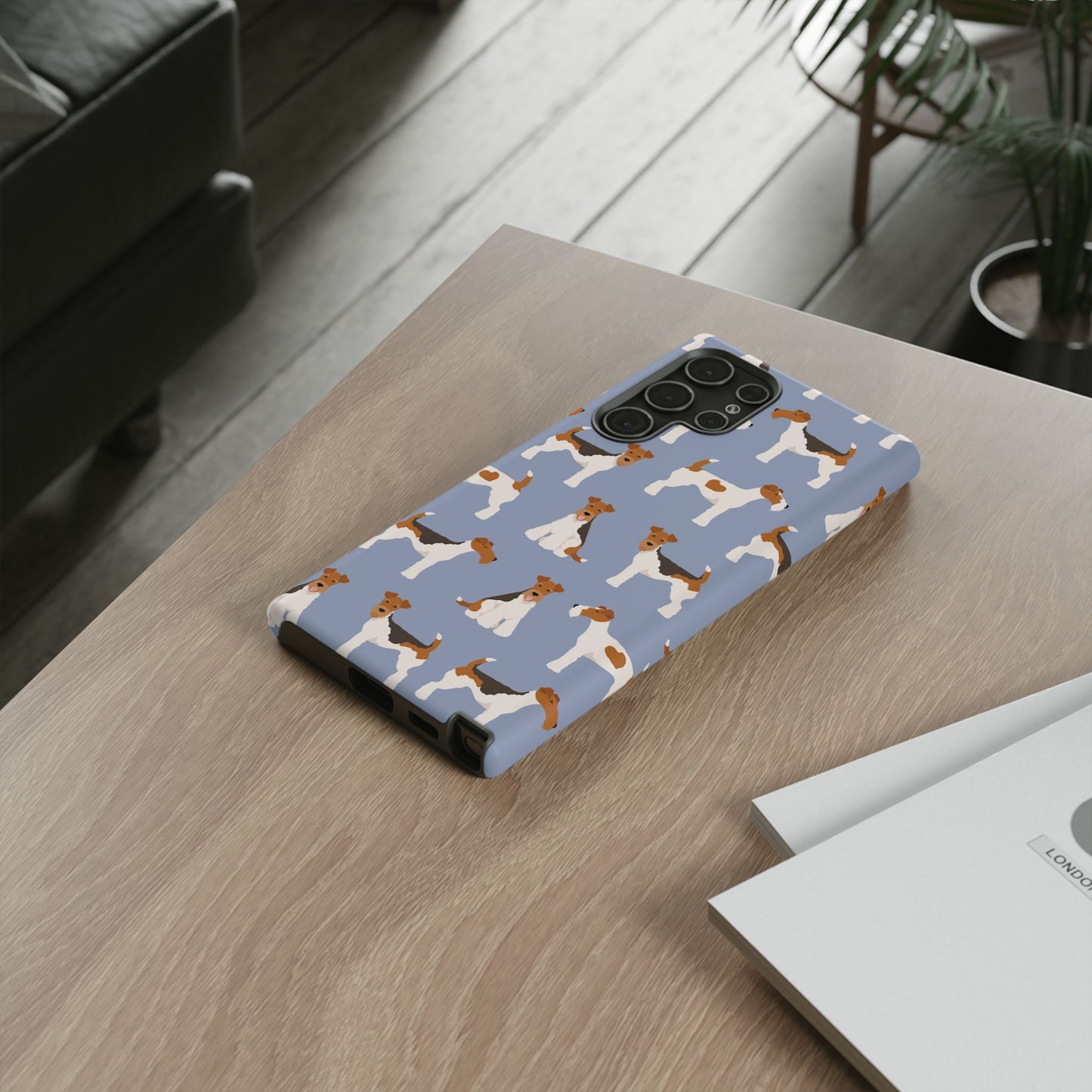 Wire Fox Terrier Lover Tough Case - Stylish Phone Case Featuring Playful Fox Terriers