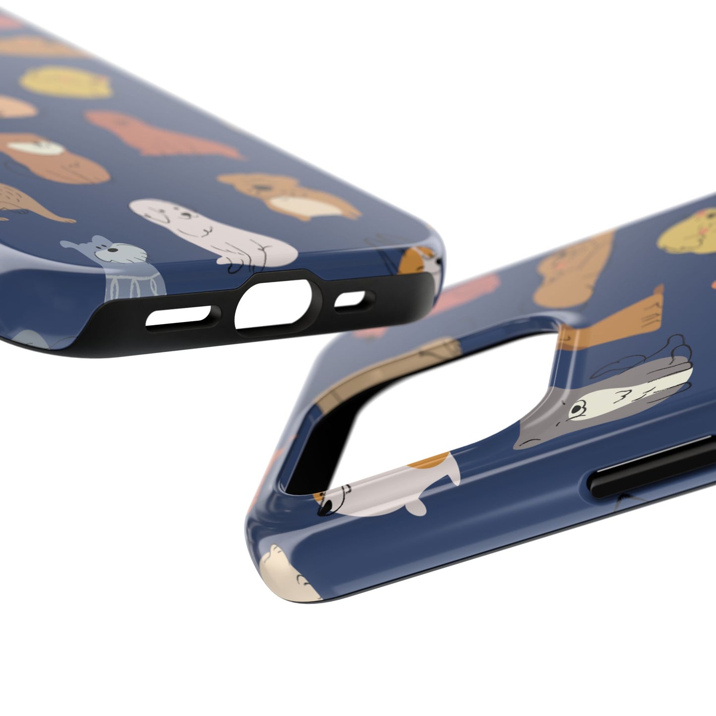 Cute Cartoon Dog Tough Phone Case - Perfect for Pet Lovers