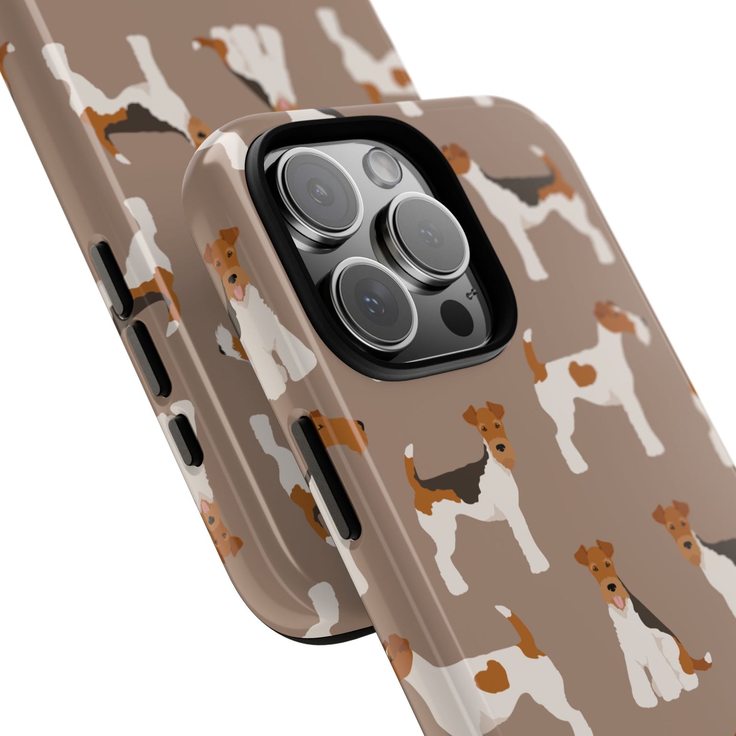 Wire Fox Terrier Lover Tough Case - Stylish Phone Case Featuring Playful Fox Terriers