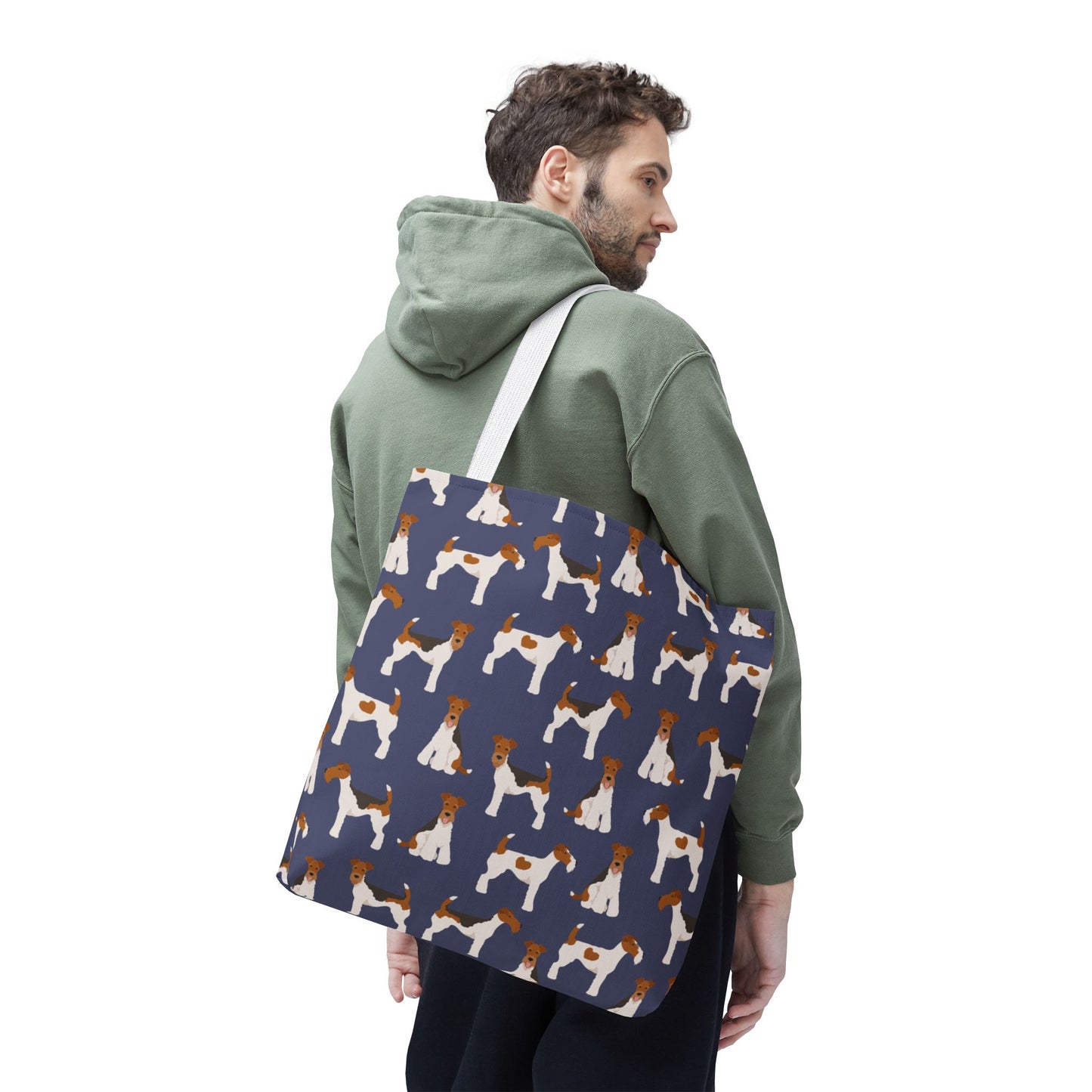Wire Fox Terrier Dog Pattern Tote Bag - Perfect for Pet Lovers!