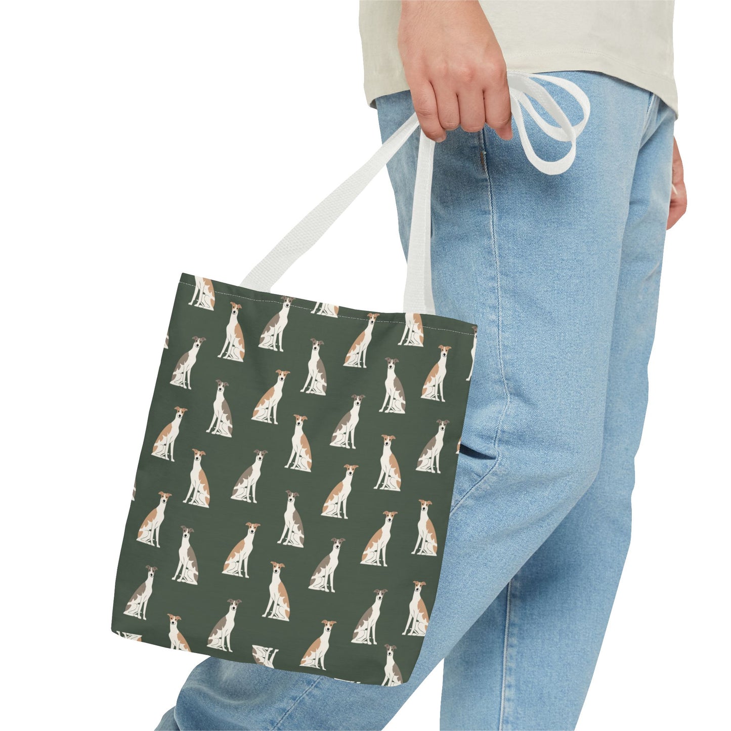 Grey Hound Dog Pattern Tote Bag - Perfect for Pet Lovers!