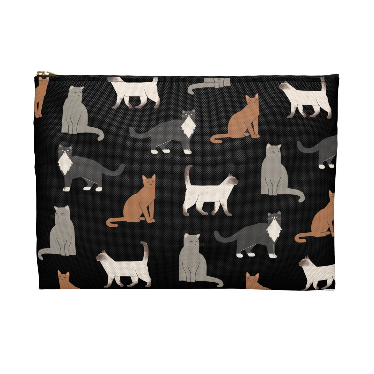 Cat Lover's Accessory Pouch - Cute Feline Print for Organizing Essentials