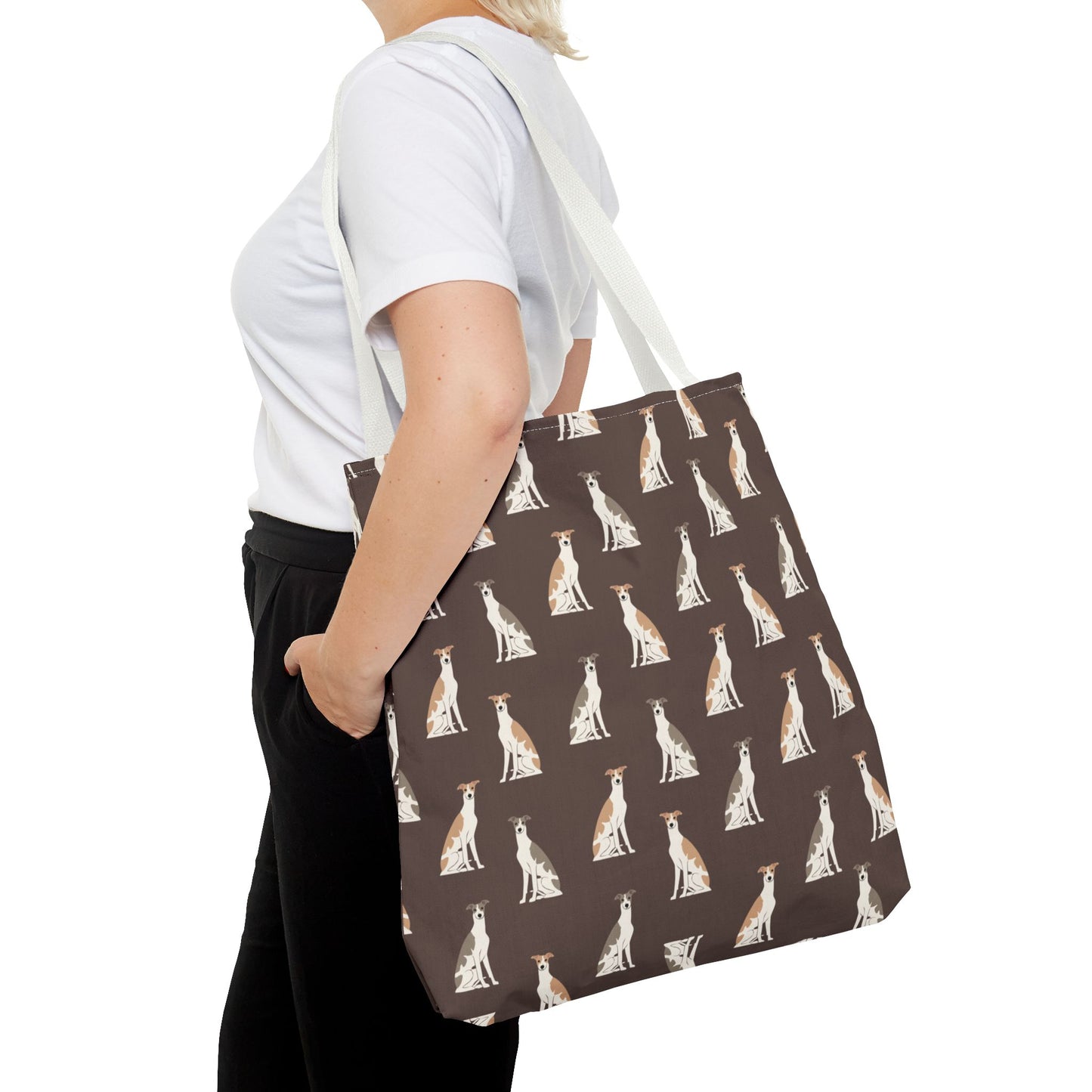 Grey Hound Dog Pattern Tote Bag - Perfect for Pet Lovers!