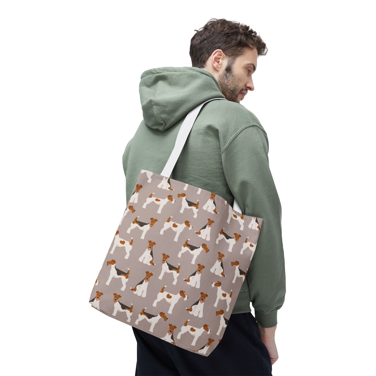 Wire Fox Terrier Dog Pattern Tote Bag - Perfect for Pet Lovers!