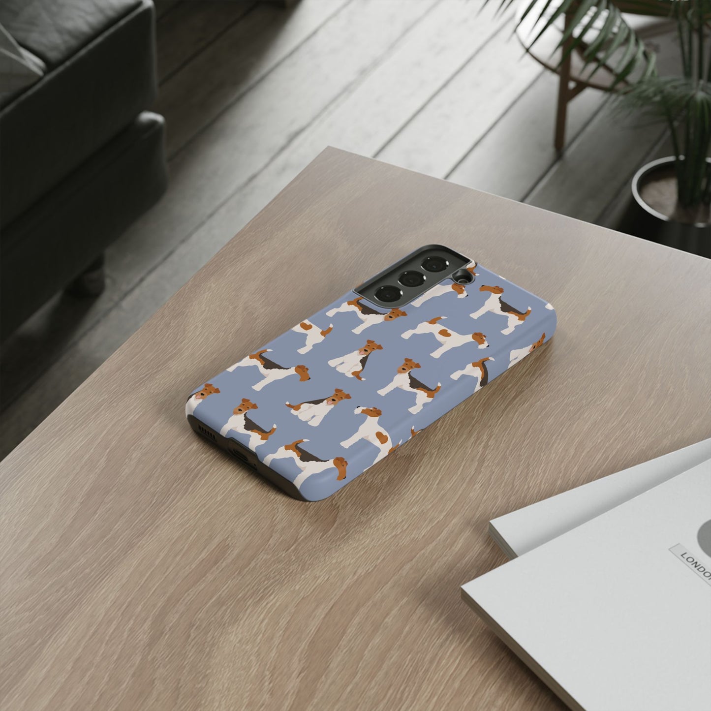 Wire Fox Terrier Lover Tough Case - Stylish Phone Case Featuring Playful Fox Terriers